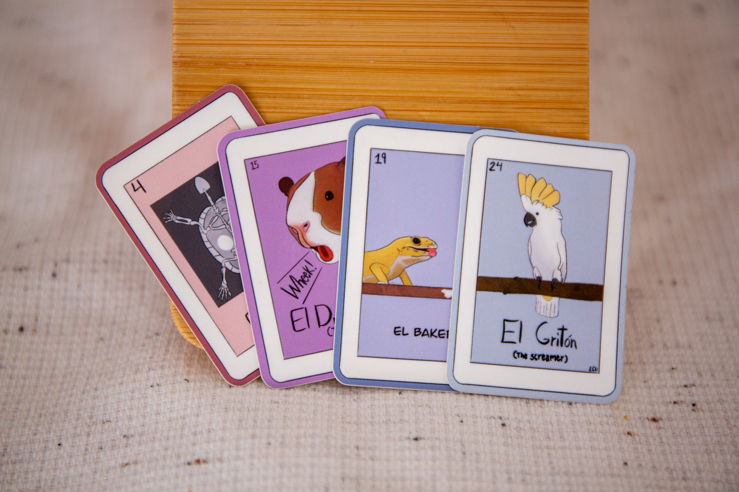 "El Dramático" Guinea Pig loteria sticker