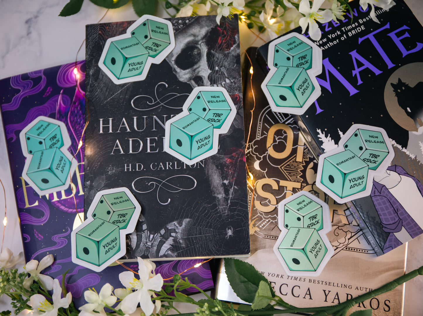 TBR Bookish Dice Holographic