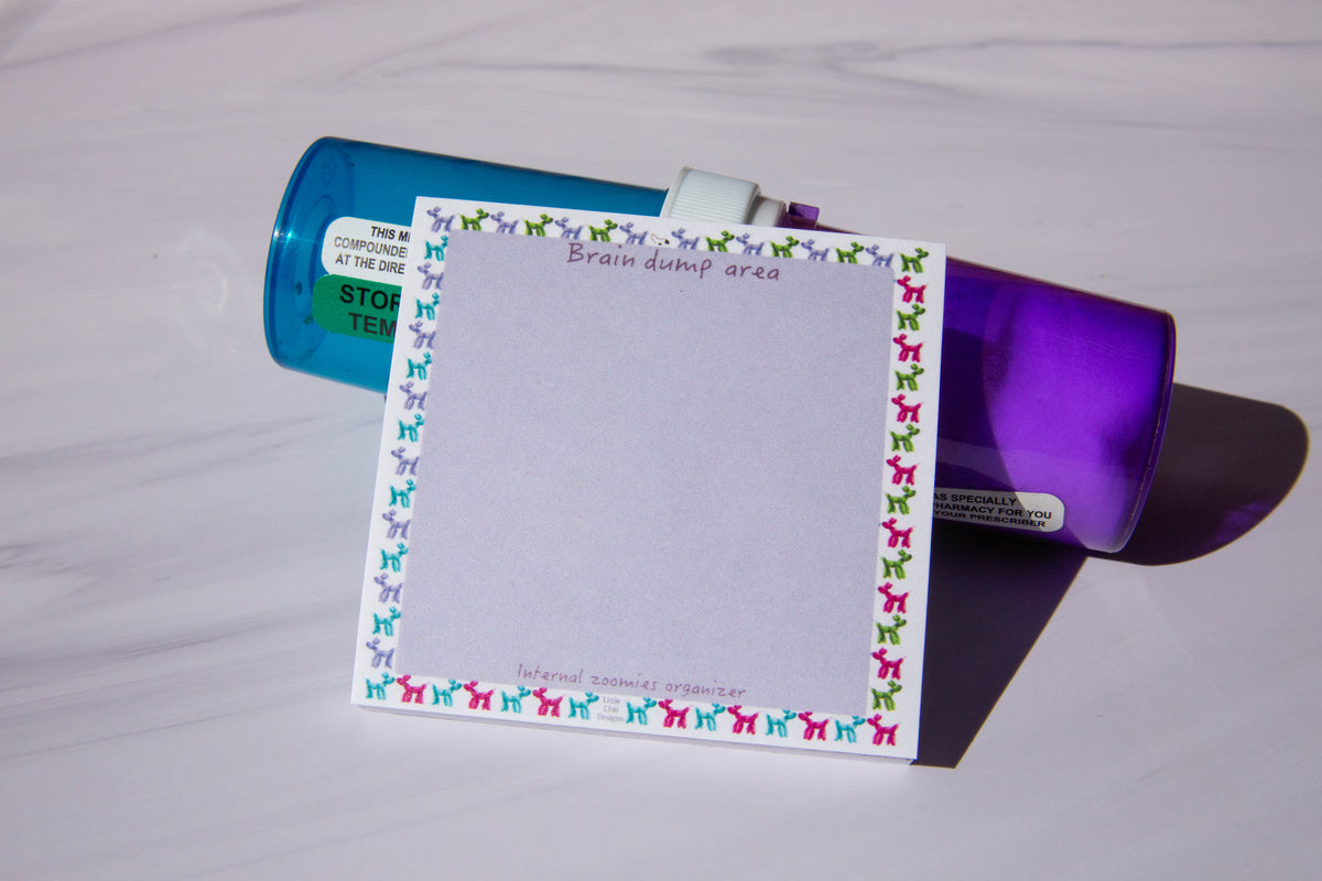 Vet Med Dog Balloons Sticky Notes