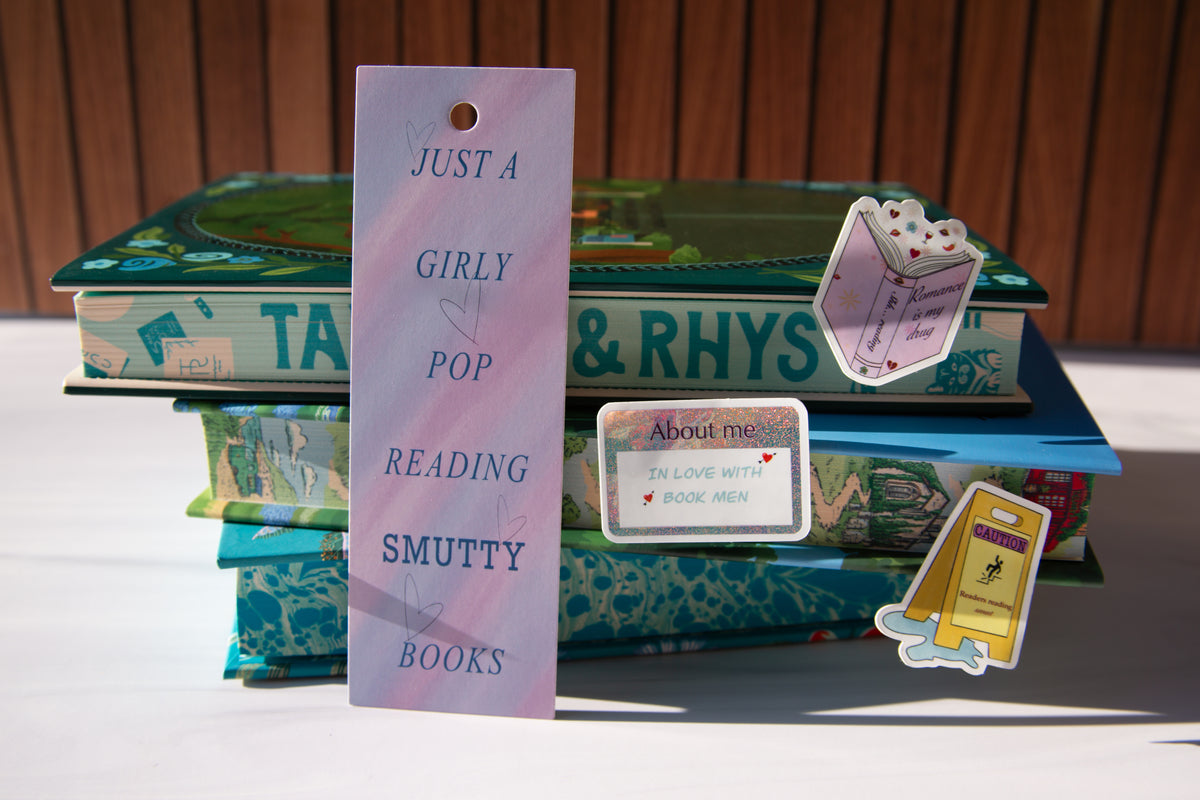 Girly Pop Reading Smutty Books Bookmark