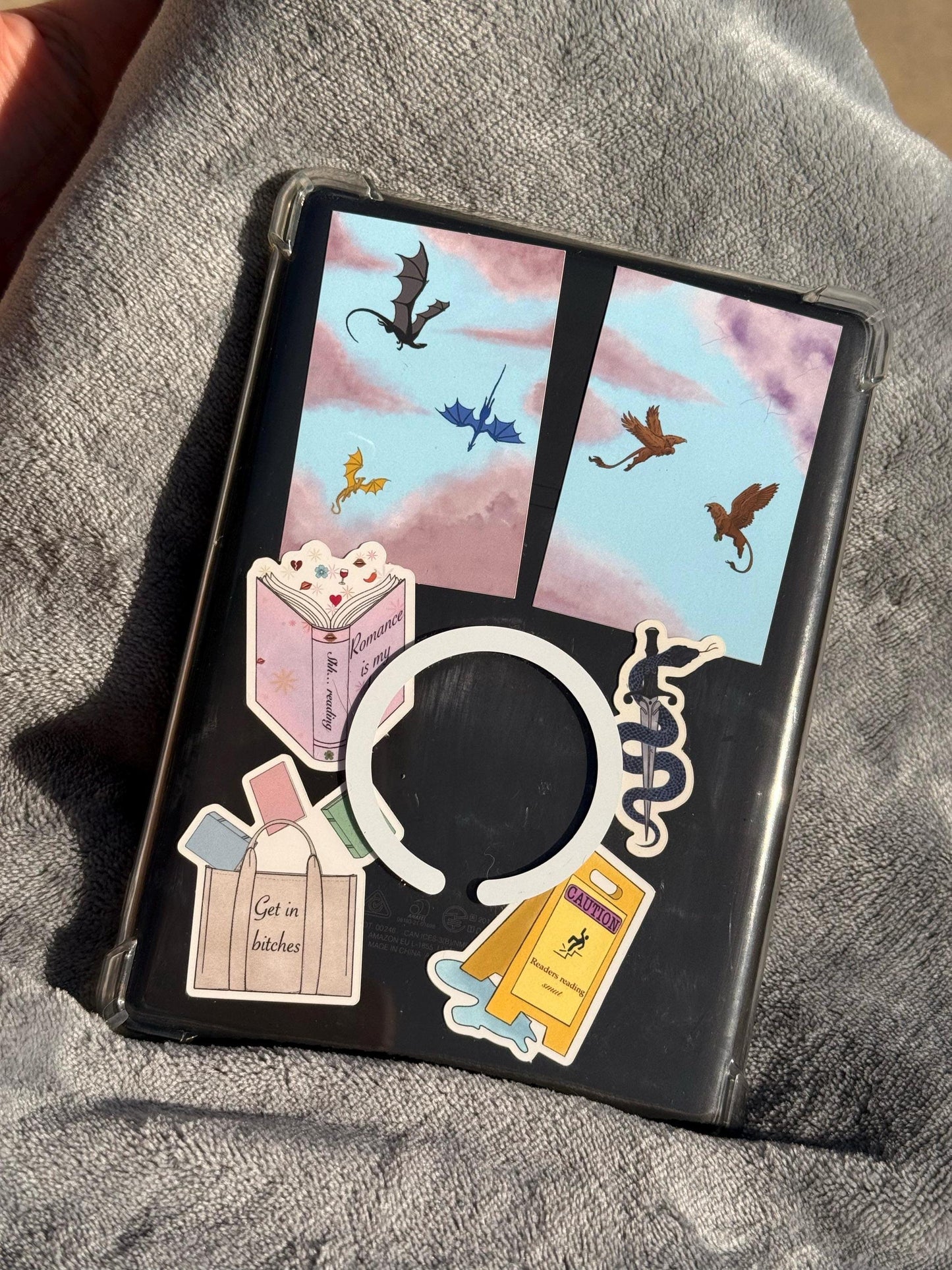 "Caution wet floor" sign sticker