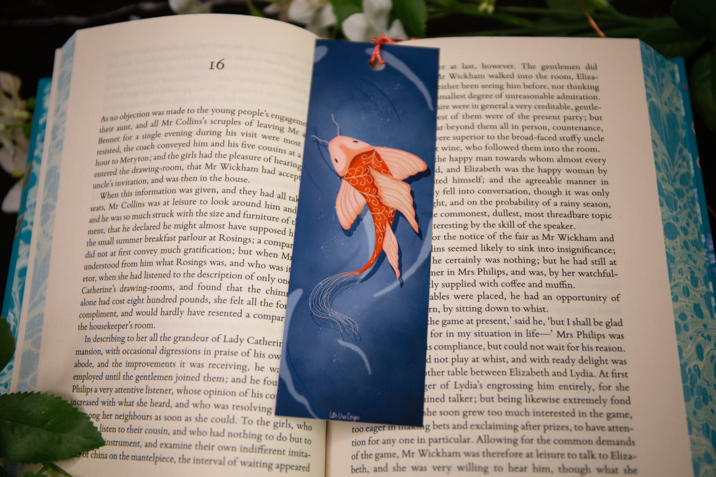 Cute Koi Fish Bookmark