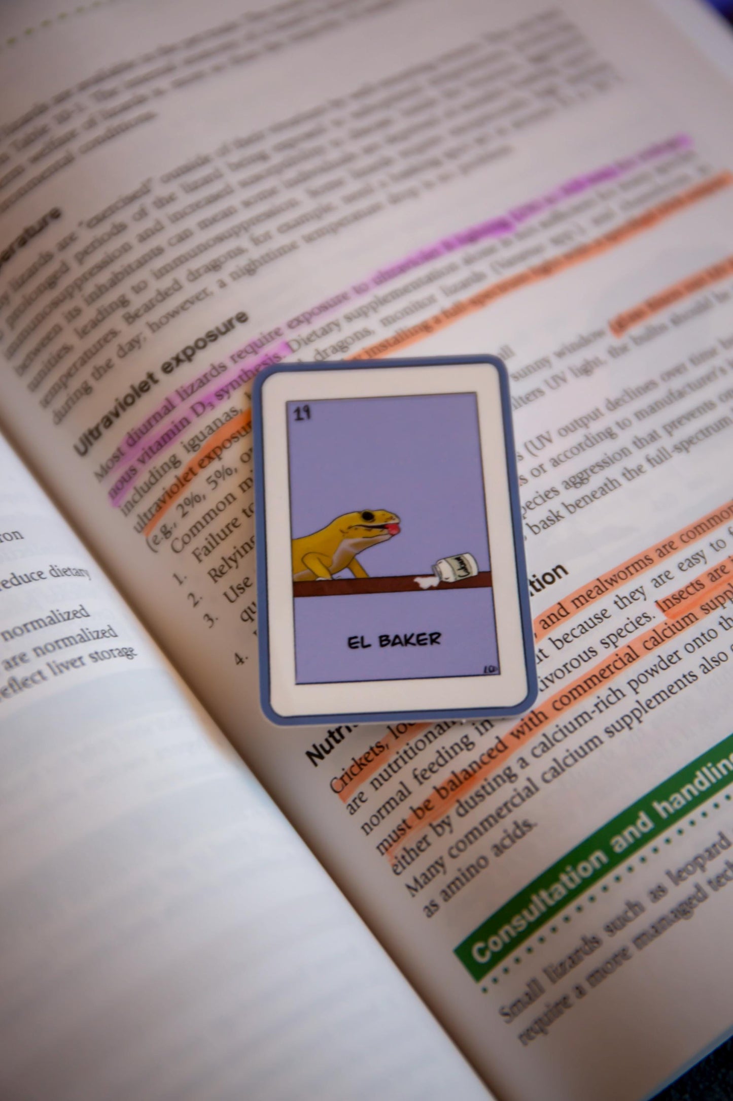 "El Baker" gecko sticker vinyl sticker