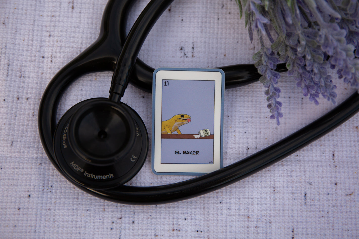 "El Baker" gecko sticker vinyl sticker