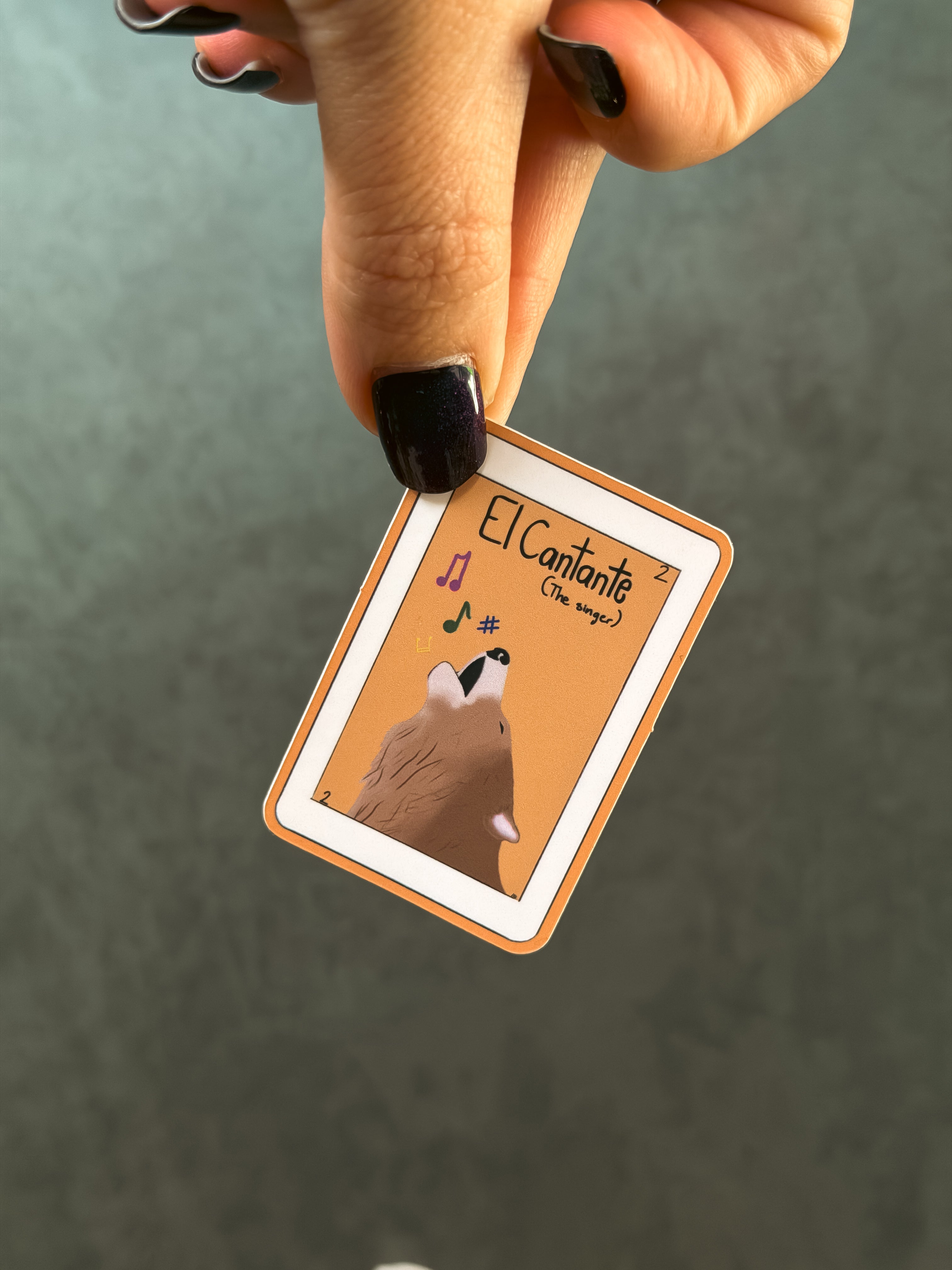 El Cantante loteria card