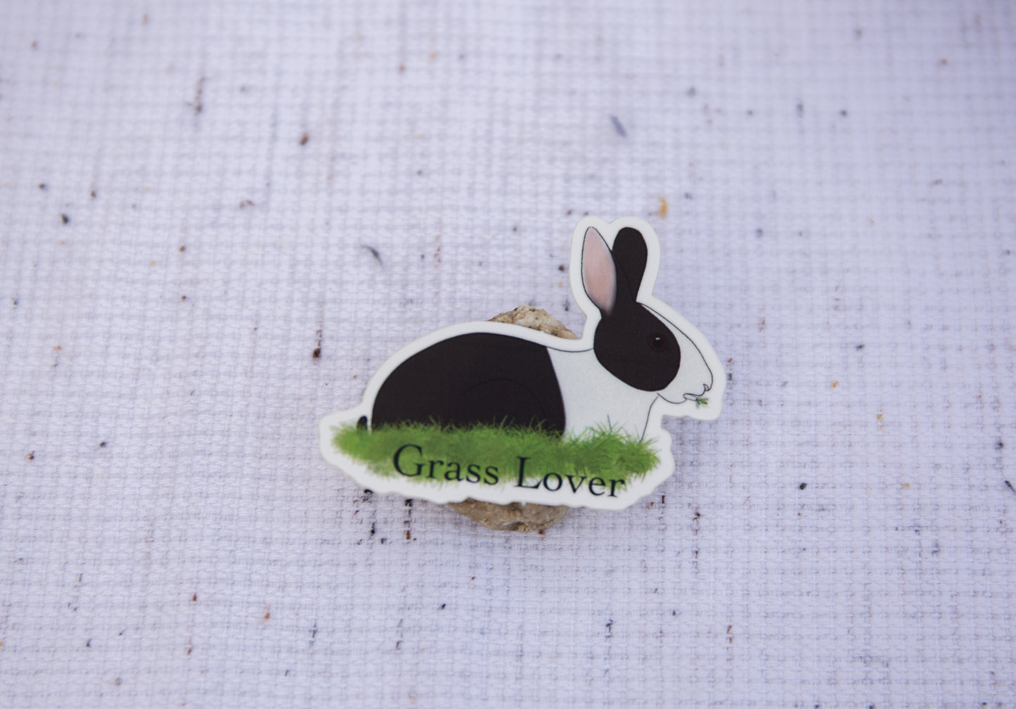 Rabbit grass lover vinyl sticker