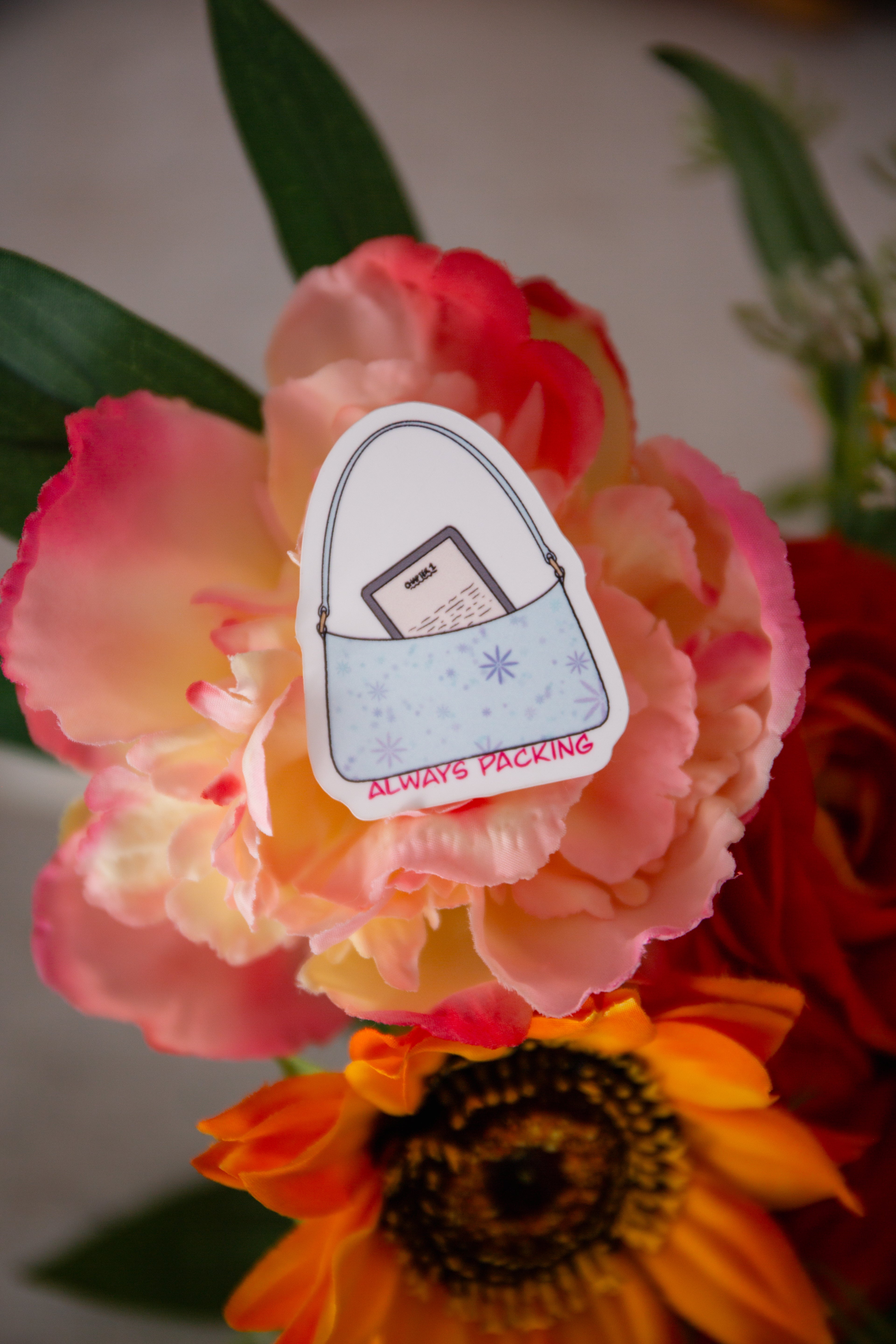 Always packing an E-reader Sticker