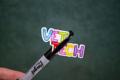 Vet Tech sticker