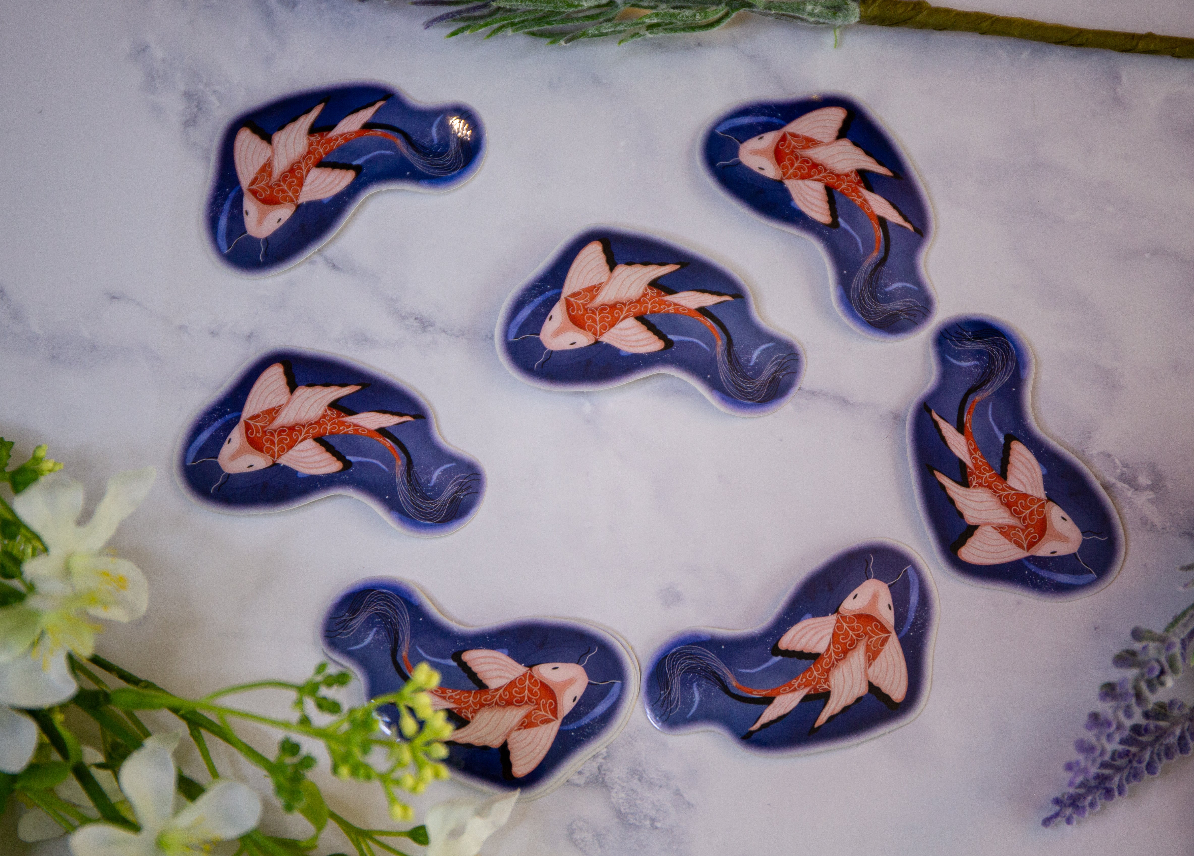 Koi Transparent sticker