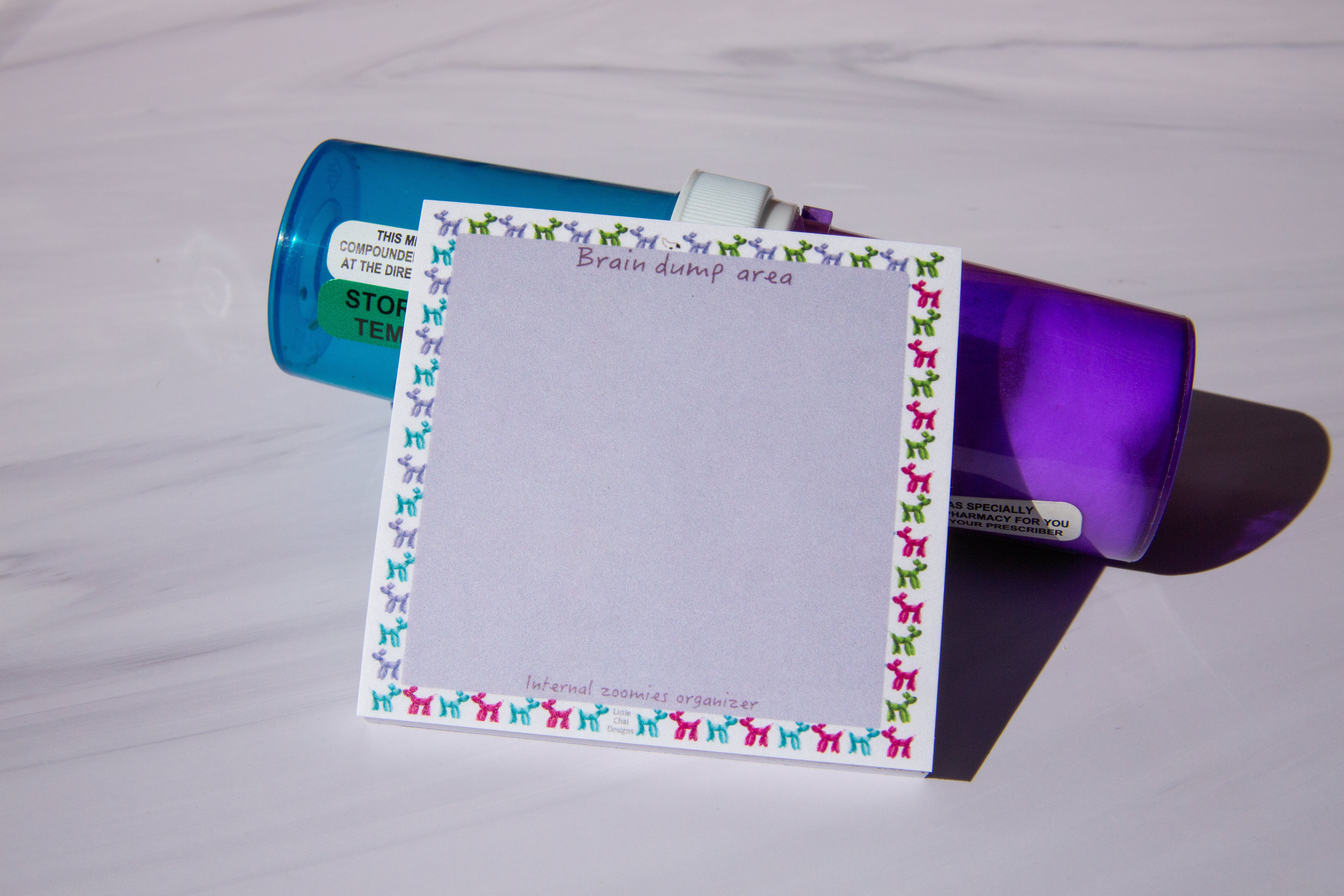 Vet Med Dog Balloons Sticky Notes