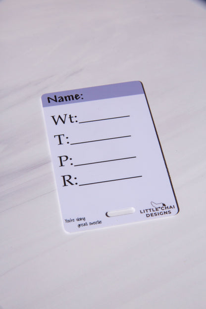 TPRs Badge Buddy Vet Med Dry-erasable whiteboard