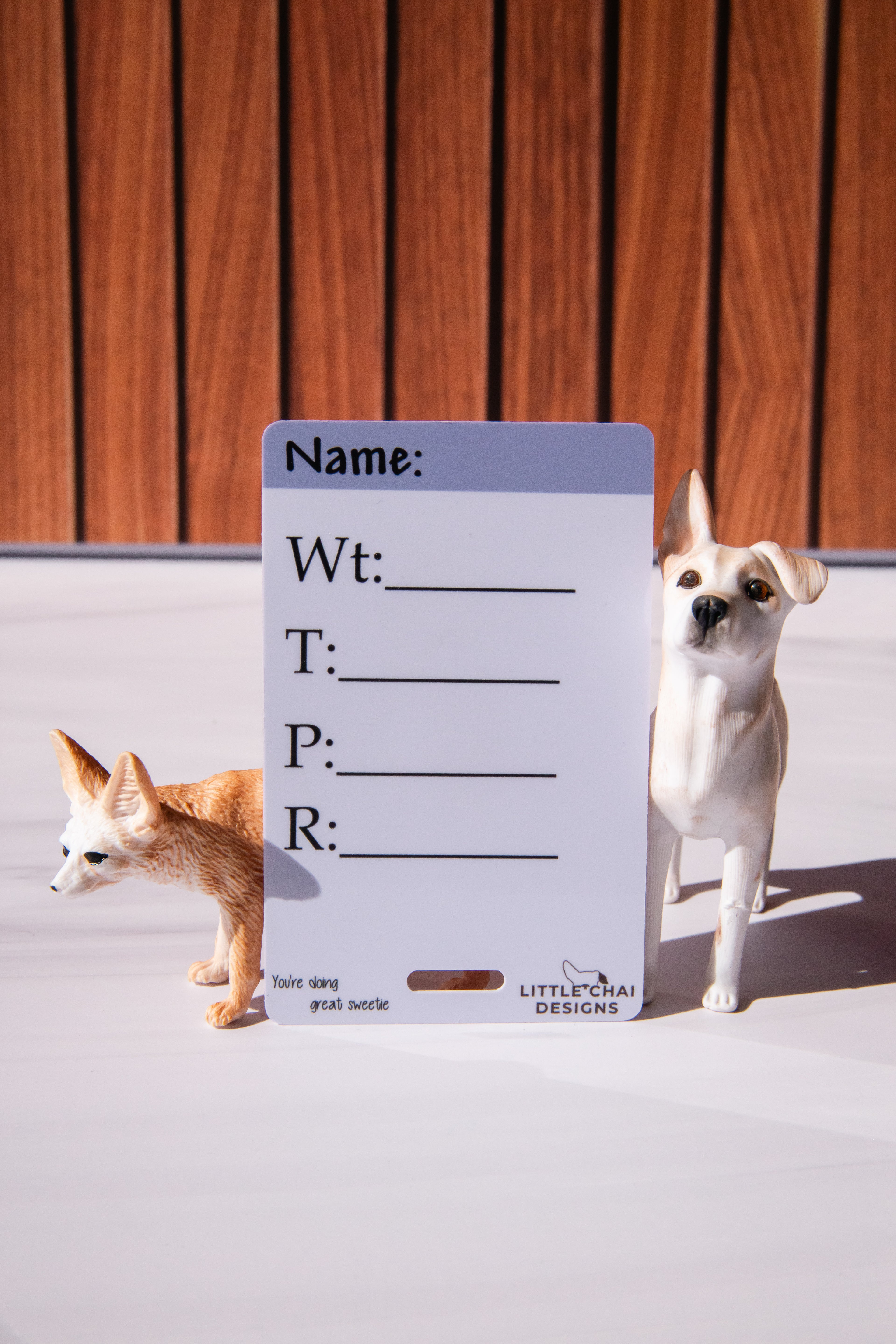 Vitals Badge Buddy Vet Med Dry-erasable whiteboard