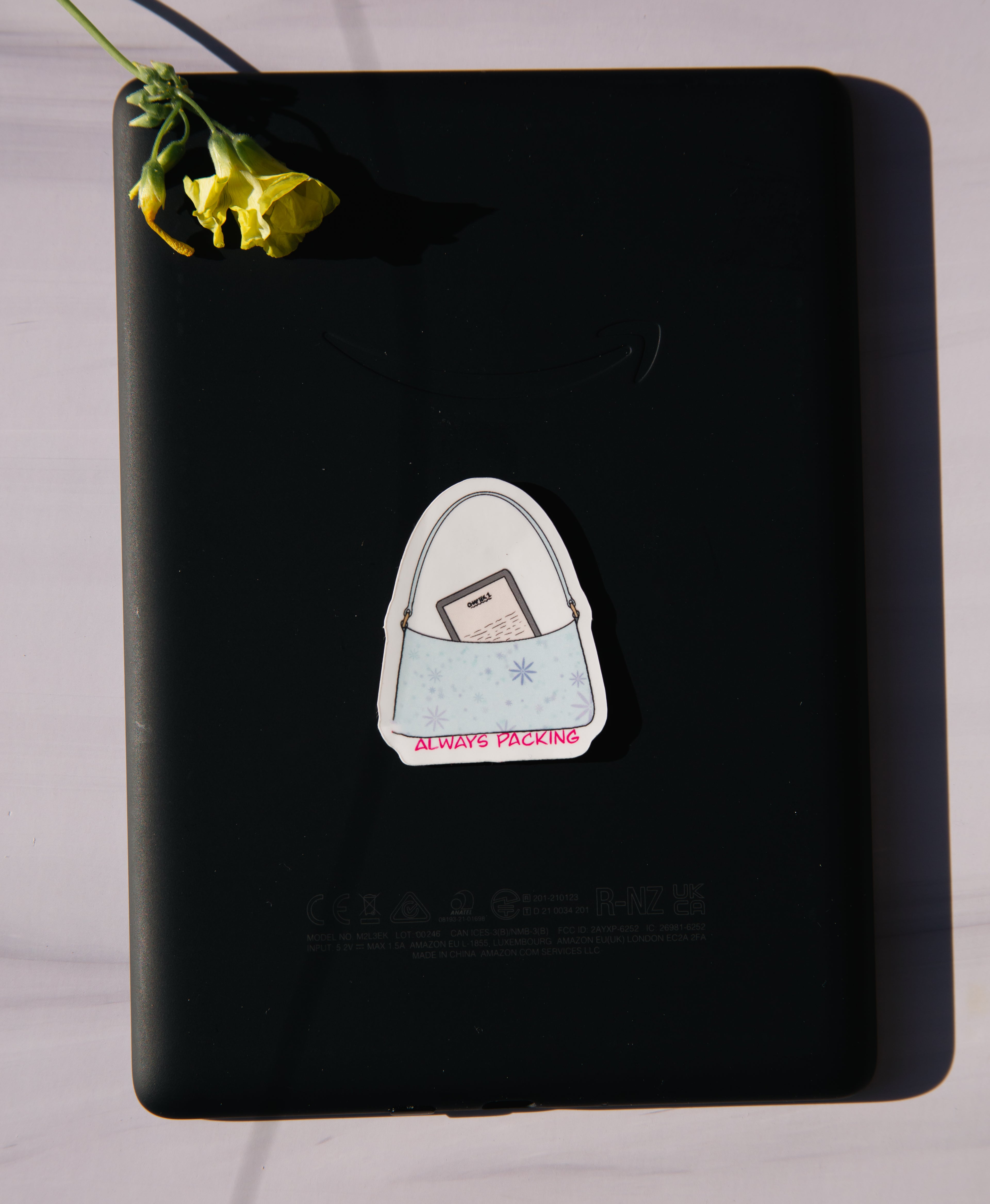Always packing an E-reader Sticker