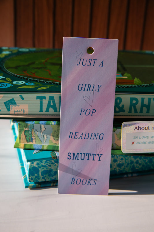Girly Pop Reading Smutty Books Bookmark - Spicy Romance Gift with Tassel