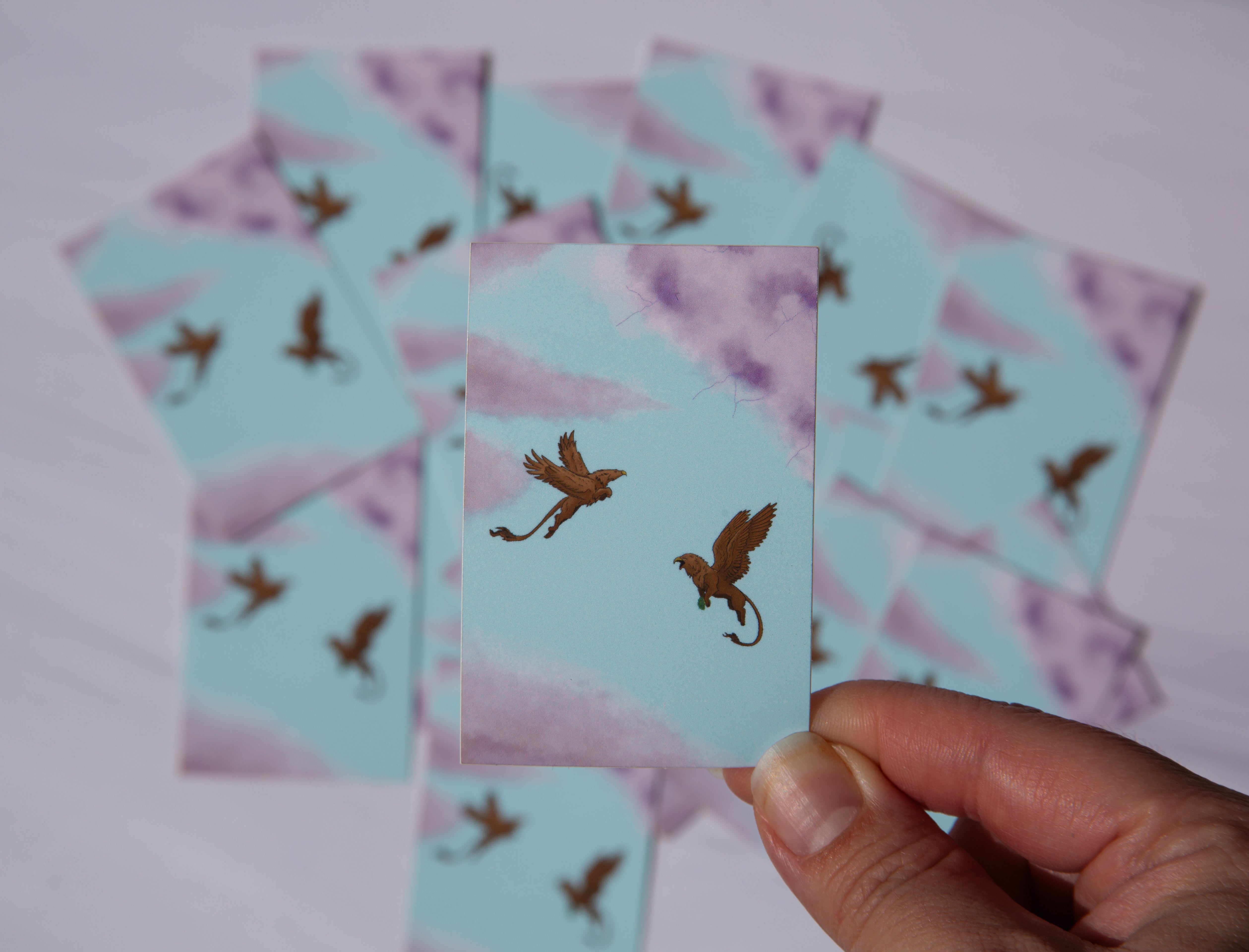 Flying Gryphon Vinyl Sticker - Fantasy
