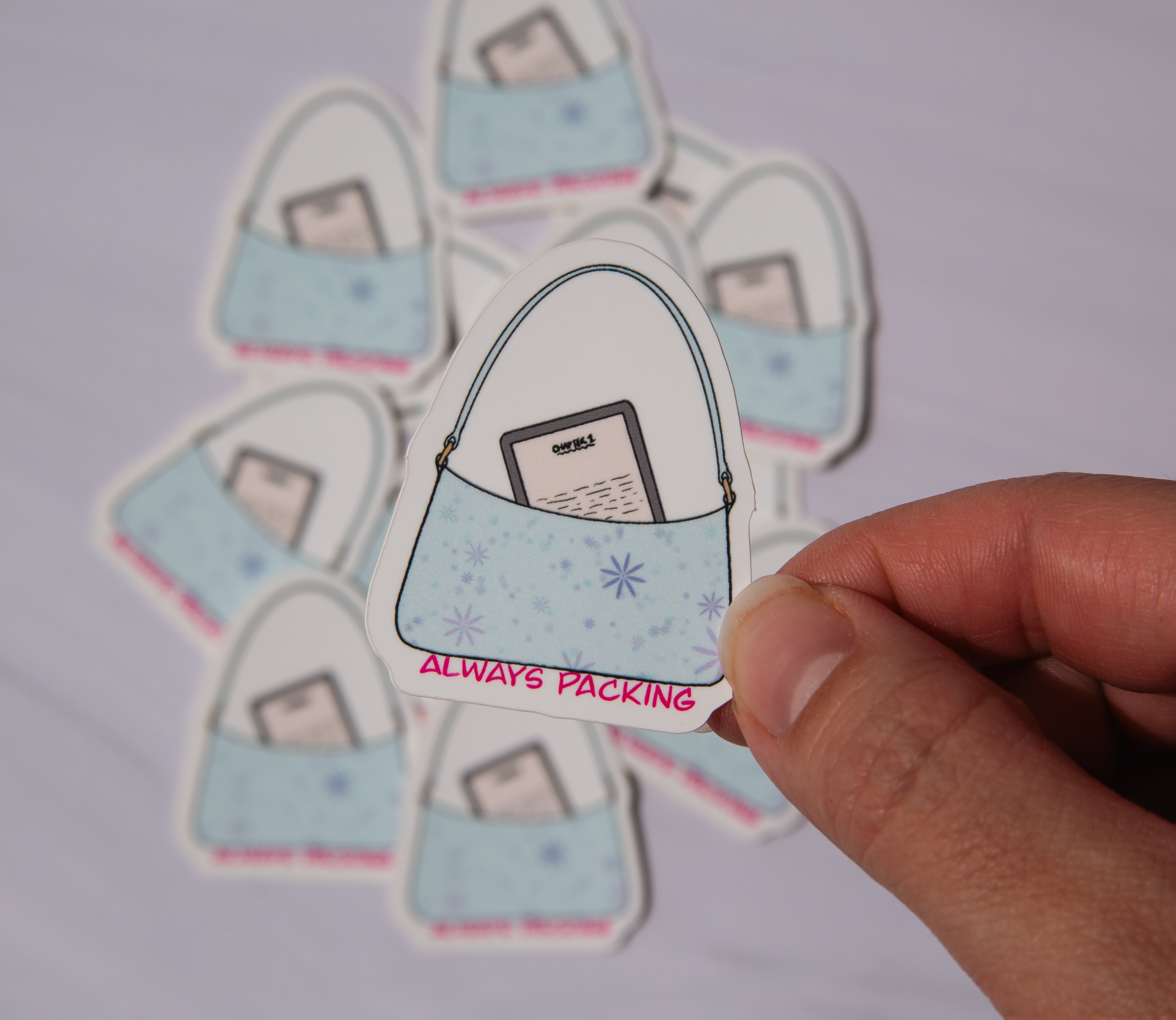 Always packing an E-reader Sticker
