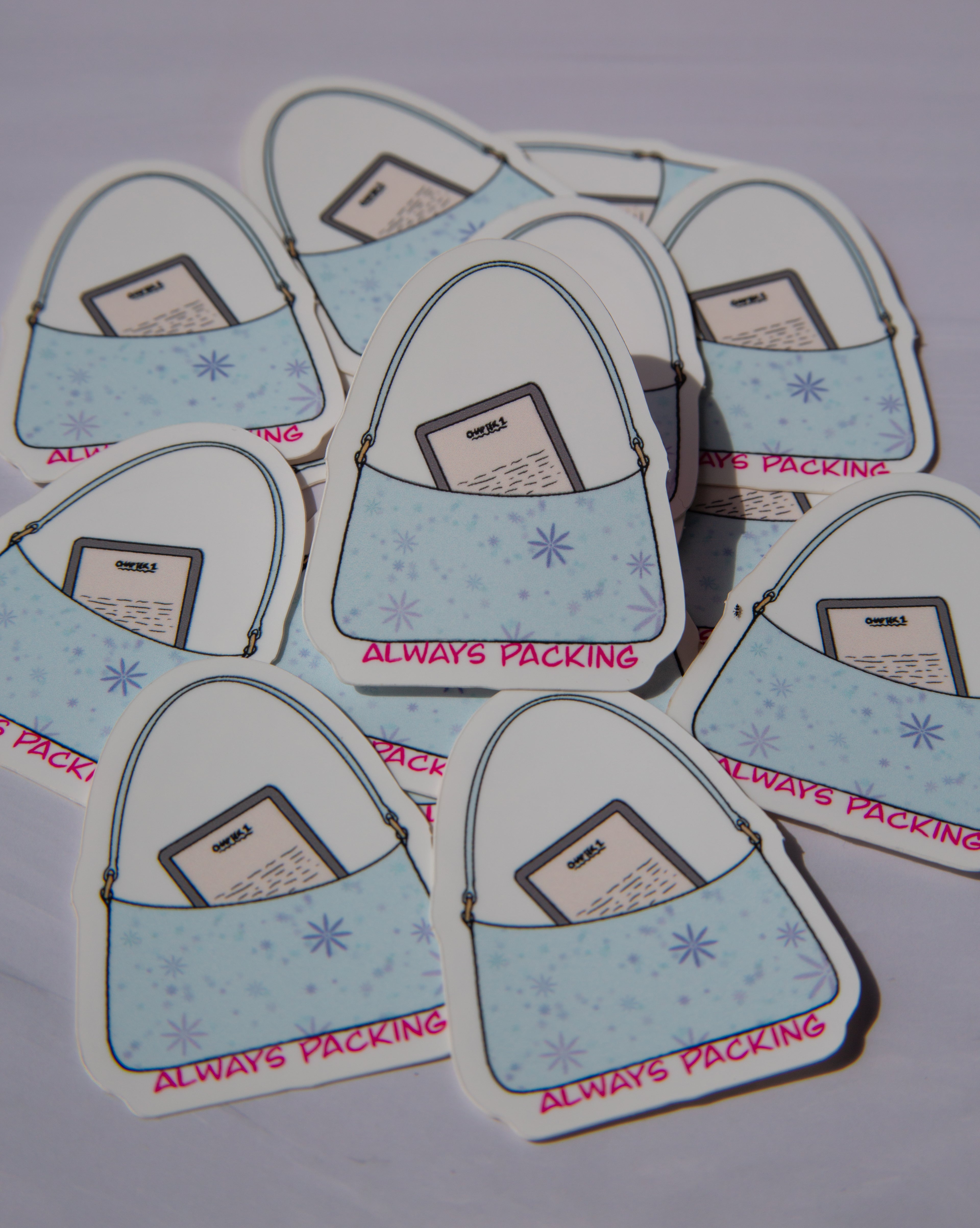 Always packing an E-reader Sticker