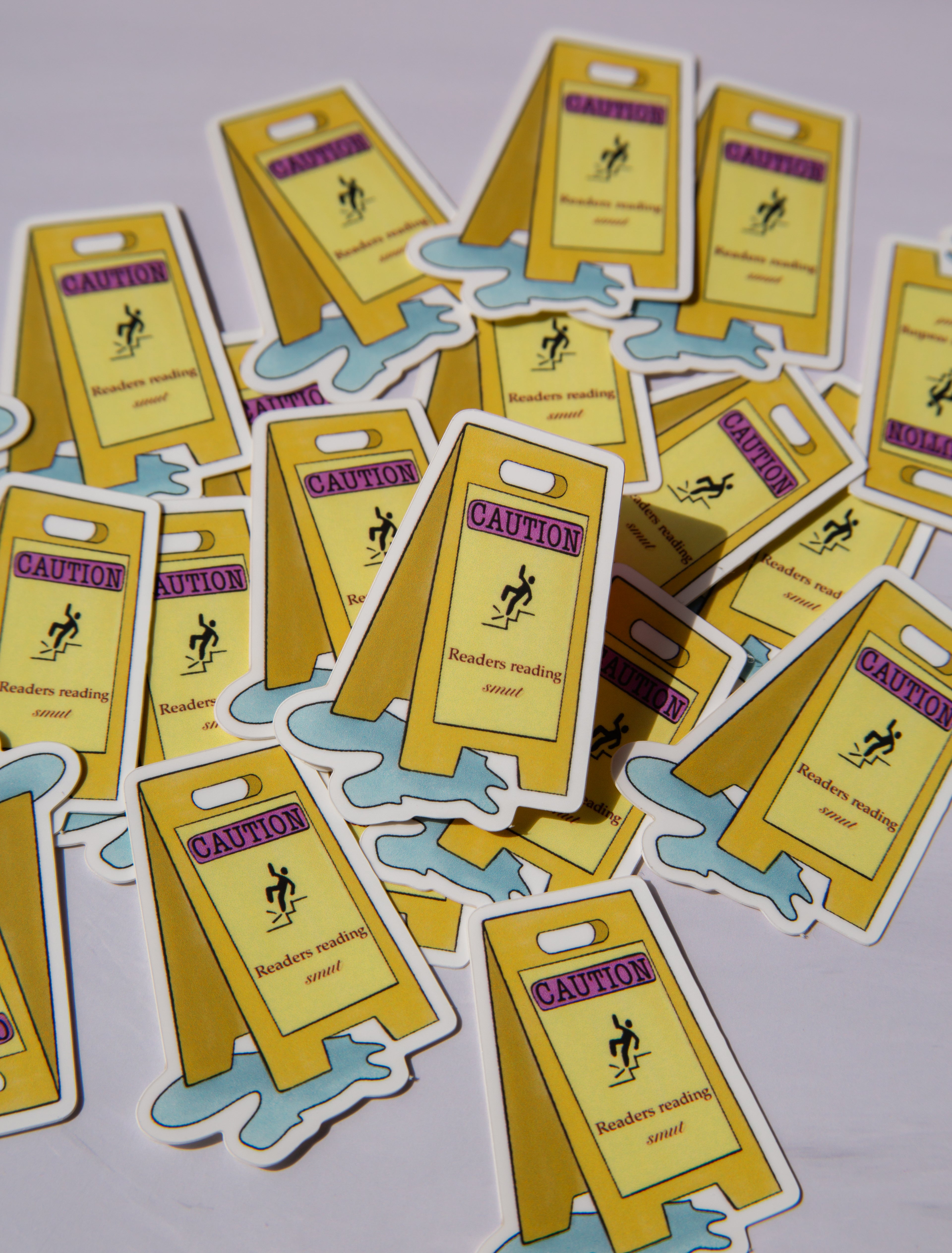 Caution Wet Floor Vinyl Sticker - Spicy Romance