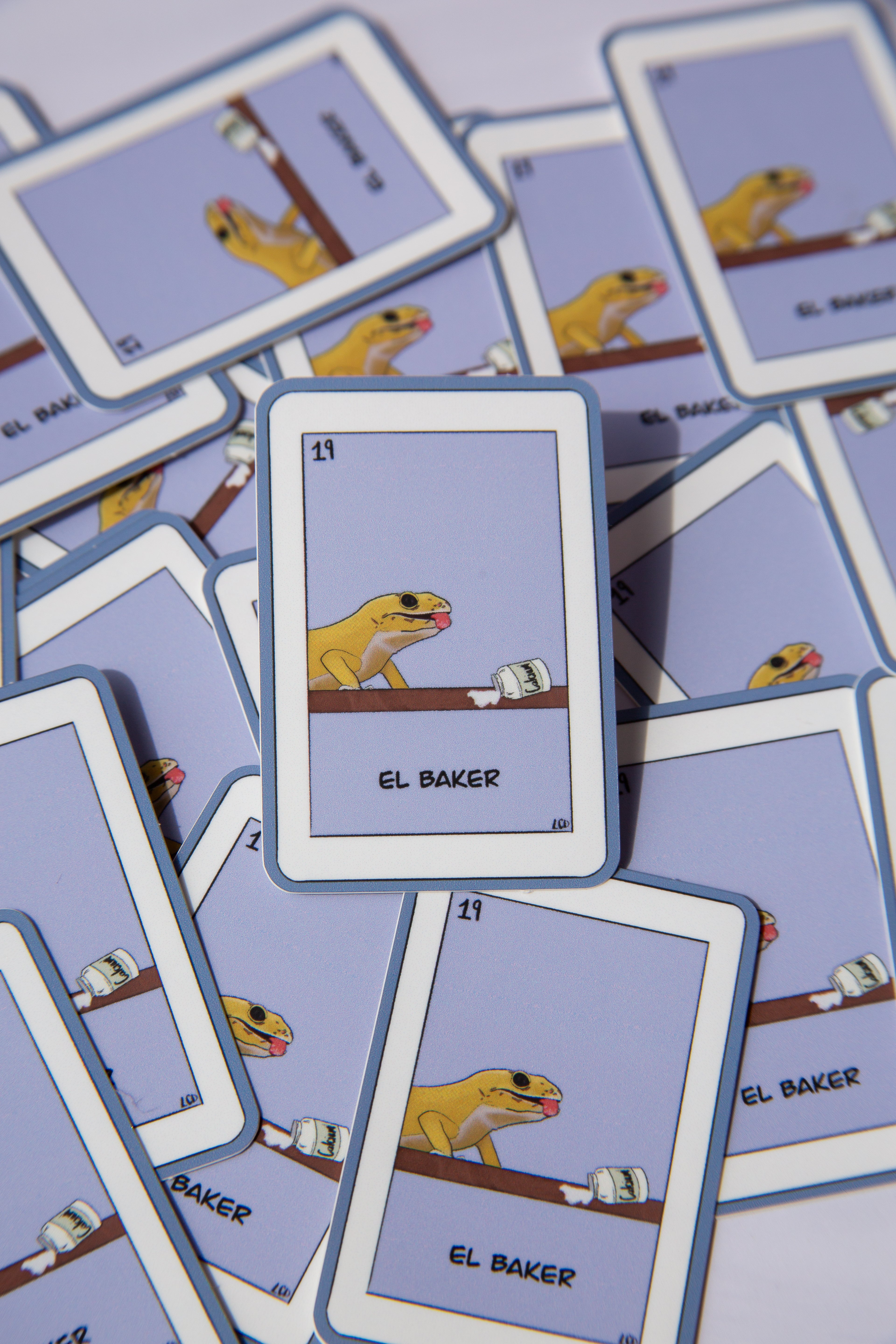 El Baker Leopard Gecko Vinyl Sticker