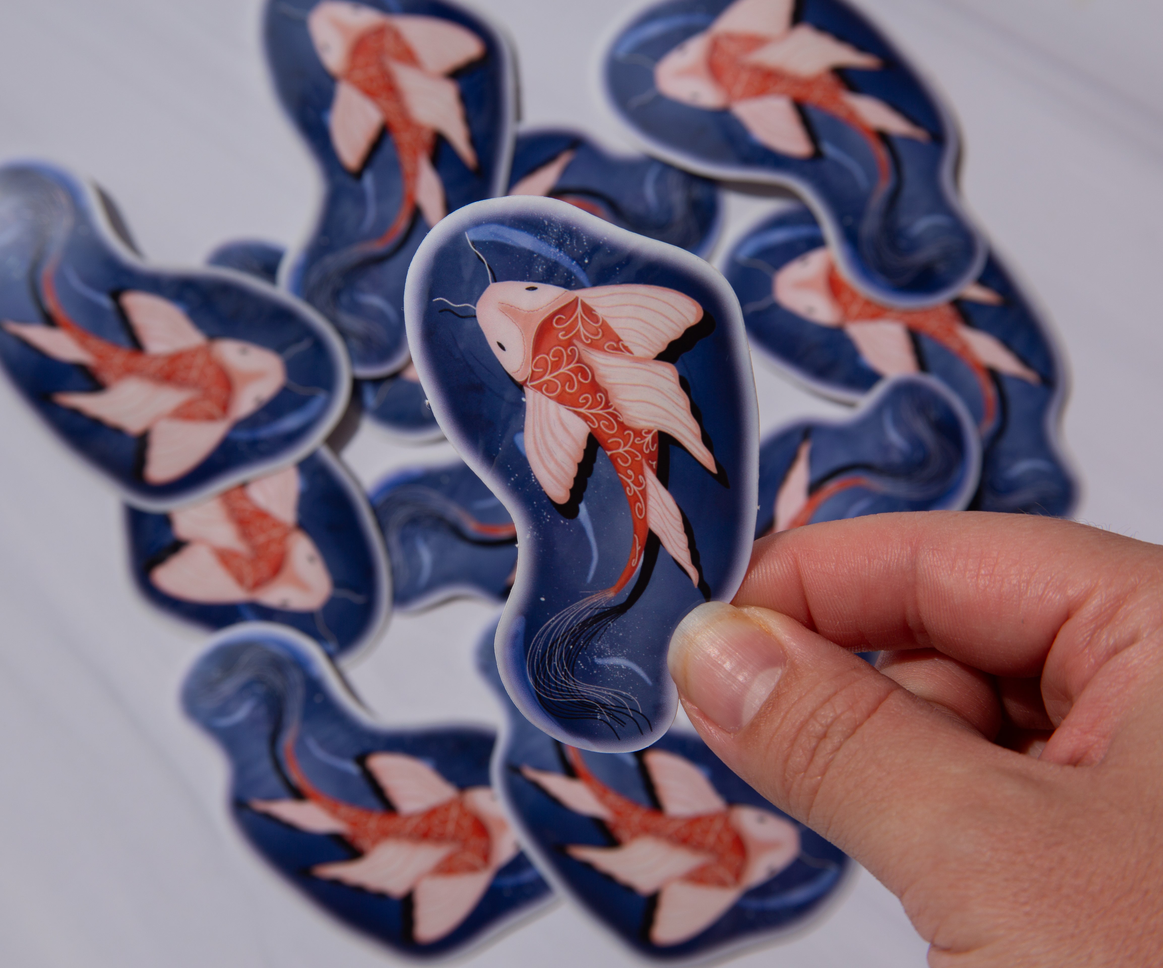 Koi Transparent sticker