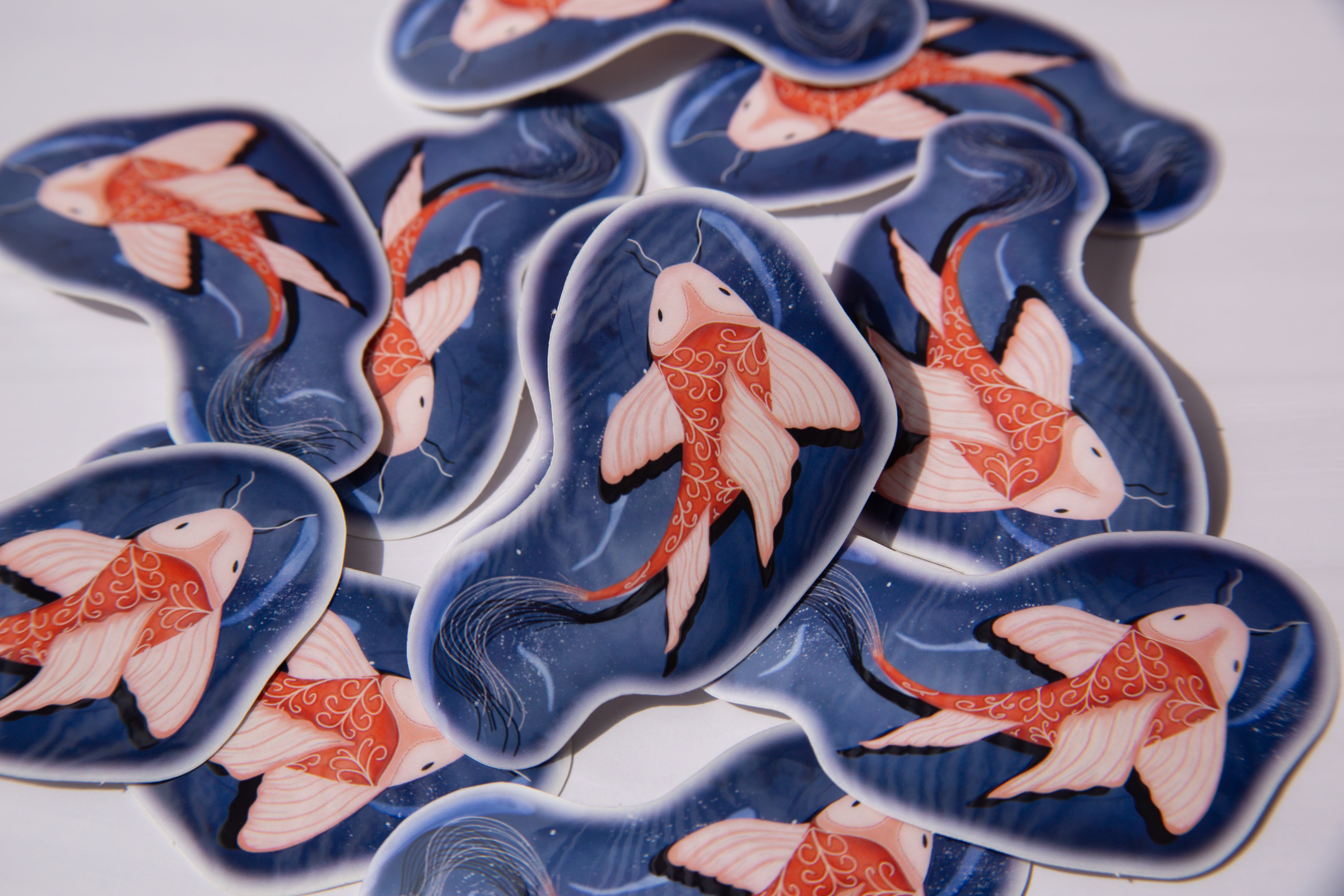 Koi Transparent sticker