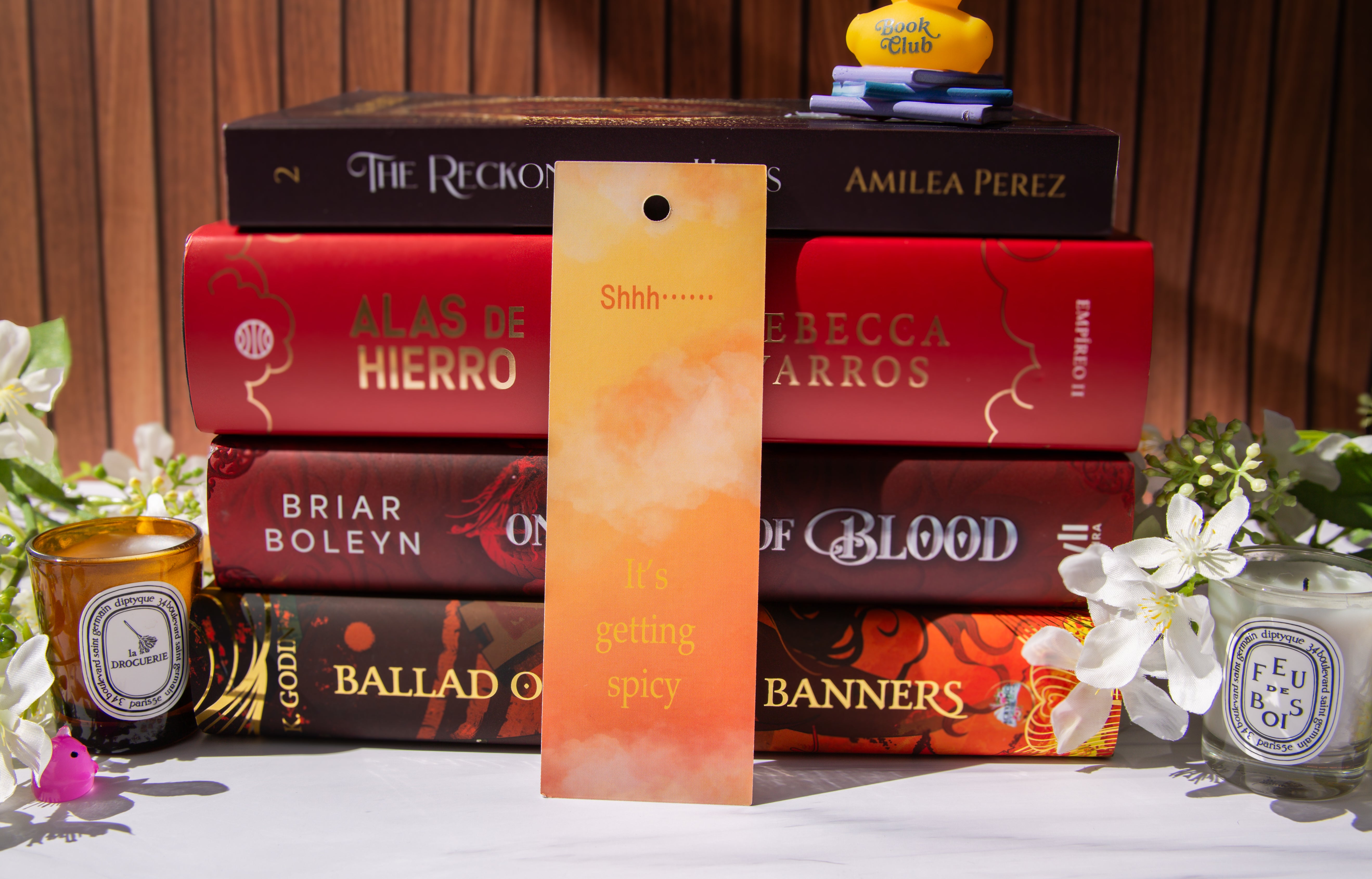 It's Getting Spicy Bookmark - Spicy Romance Book Lover Gift with Tassel