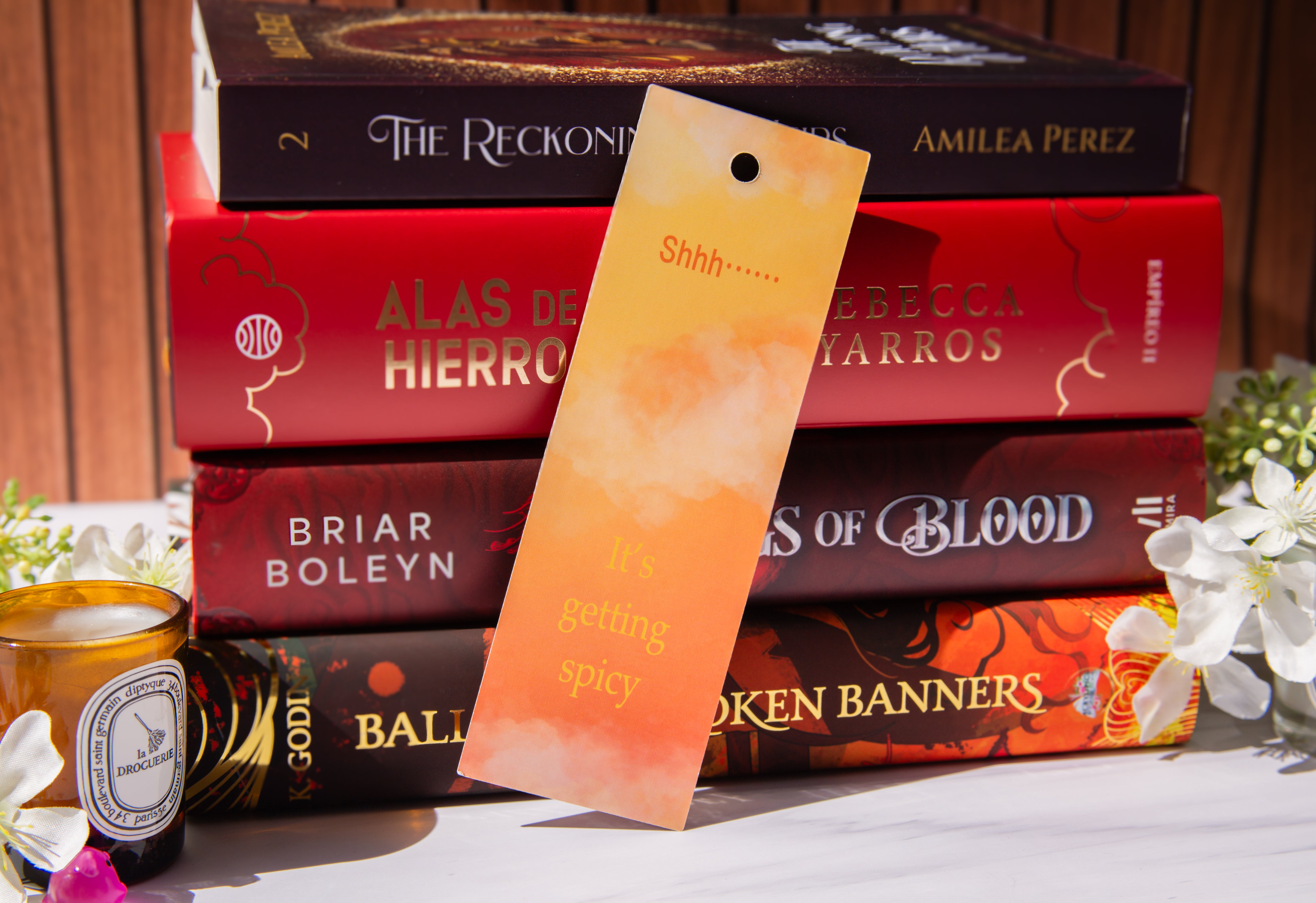 It's Getting Spicy Bookmark - Spicy Romance Book Lover Gift with Tassel