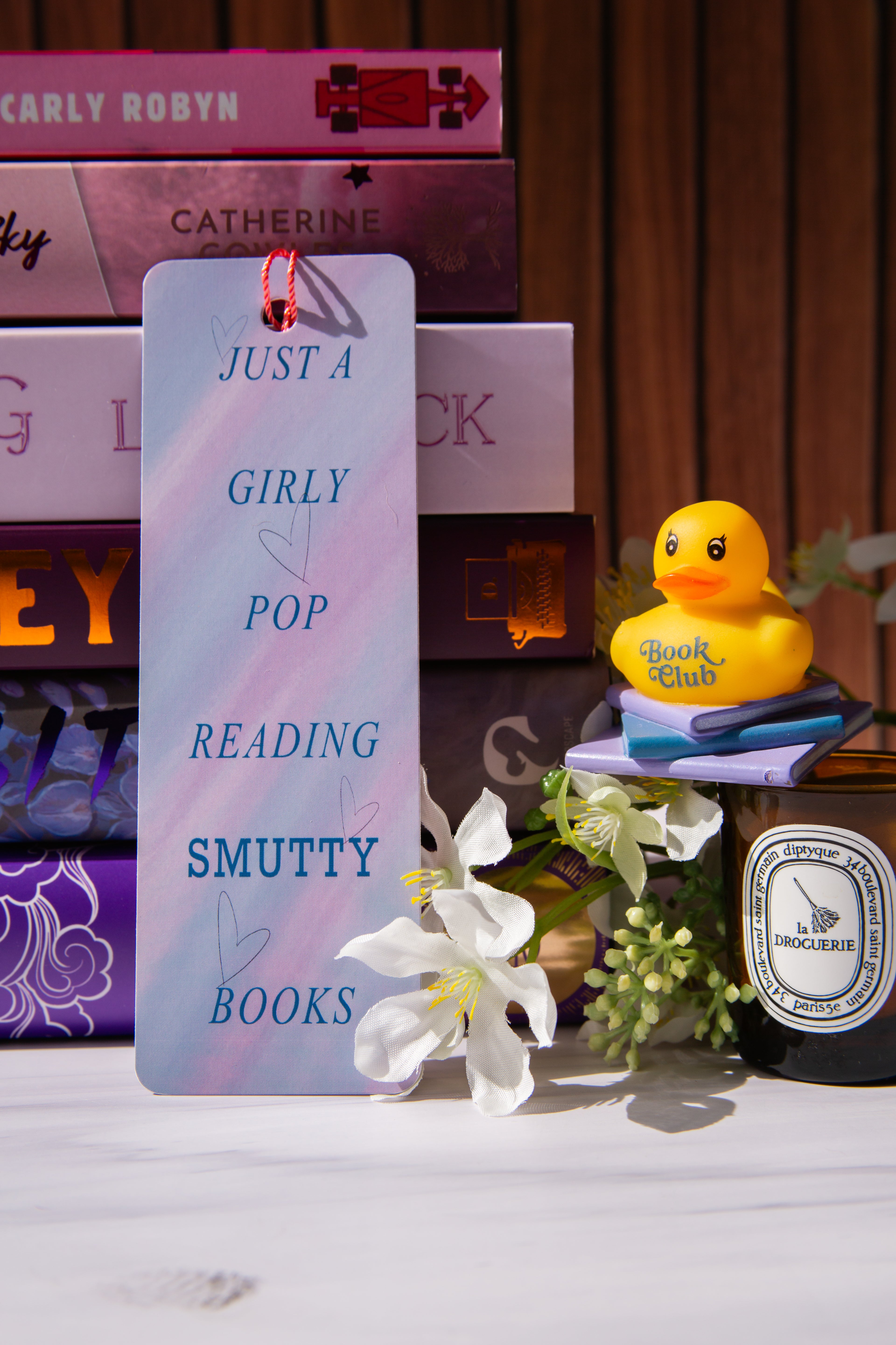Girly Pop Reading Smutty Books Bookmark