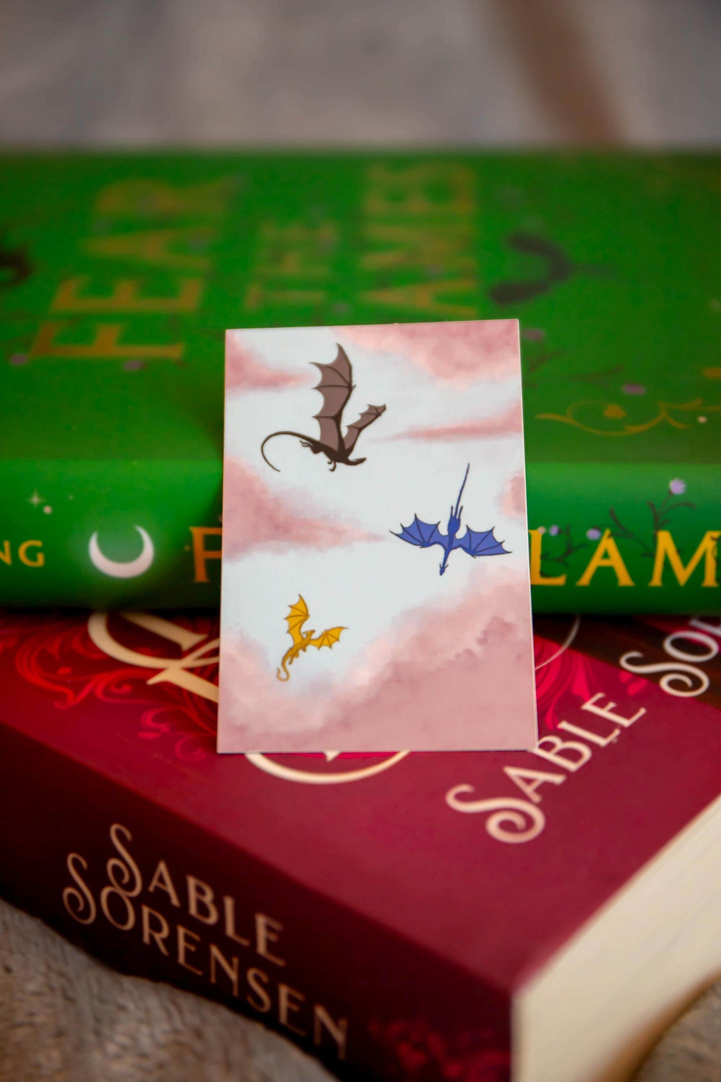 Dragons flying stickers