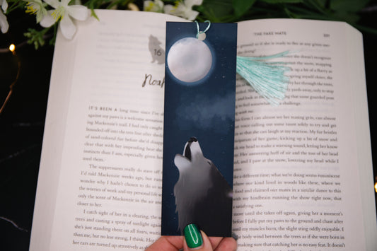Full Moon Shifter Wolf bookmark