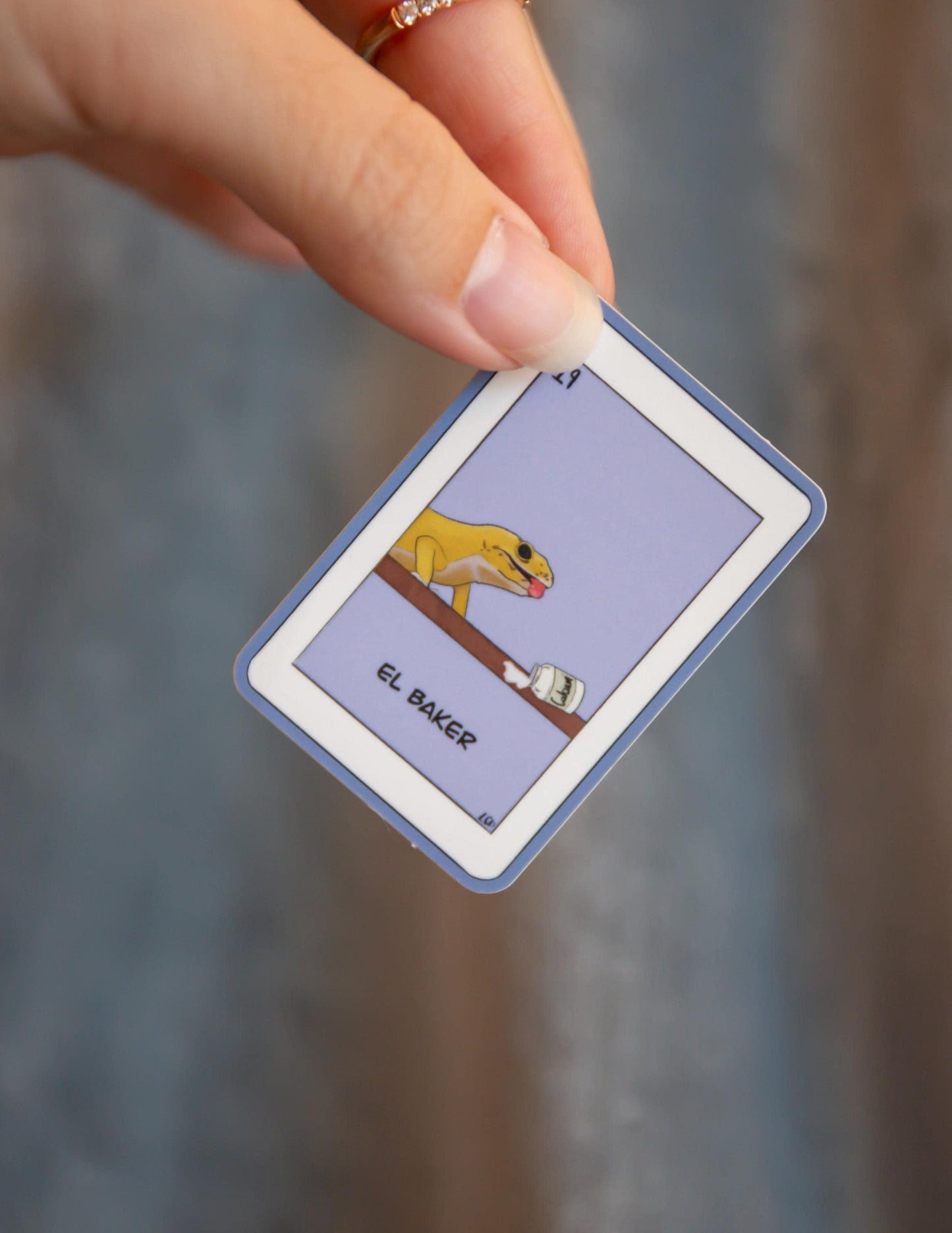 "El Baker" gecko sticker vinyl sticker