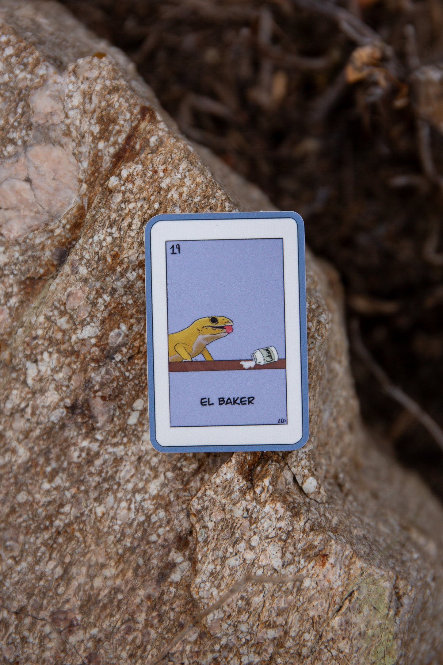 "El Baker" gecko sticker vinyl sticker