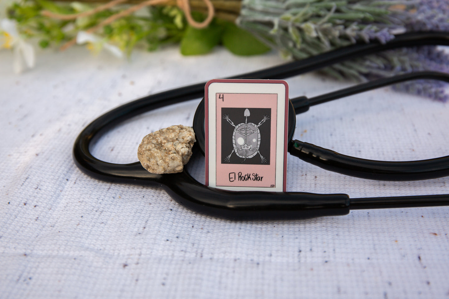 "El Rockstar" turtle sticker