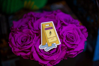 Caution Wet Floor Vinyl Sticker - Spicy Romance