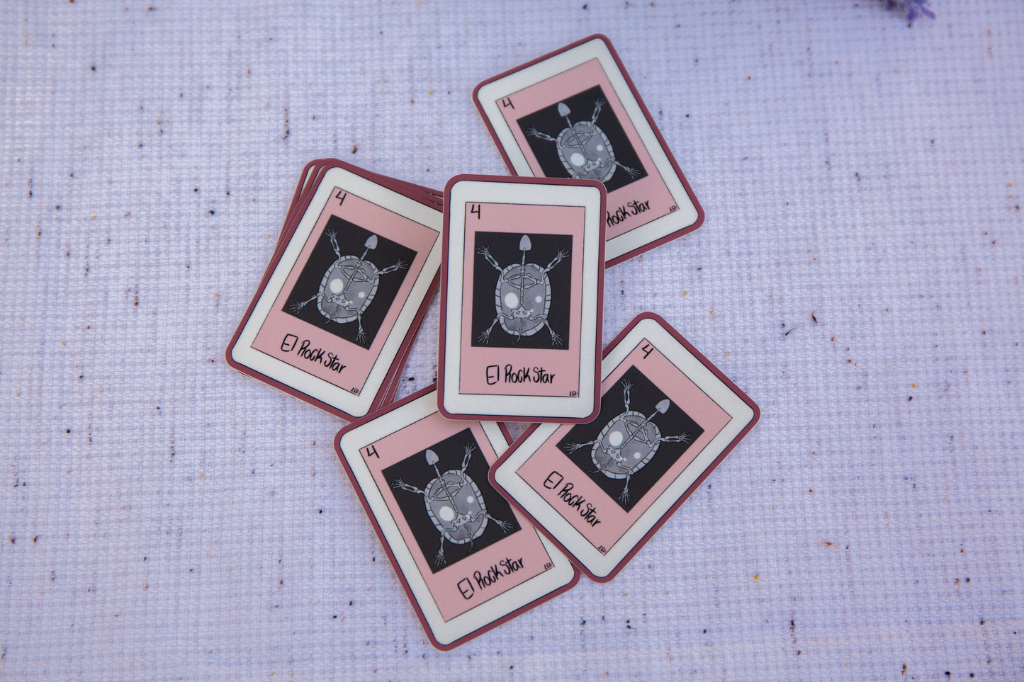 "El Rockstar" turtle sticker