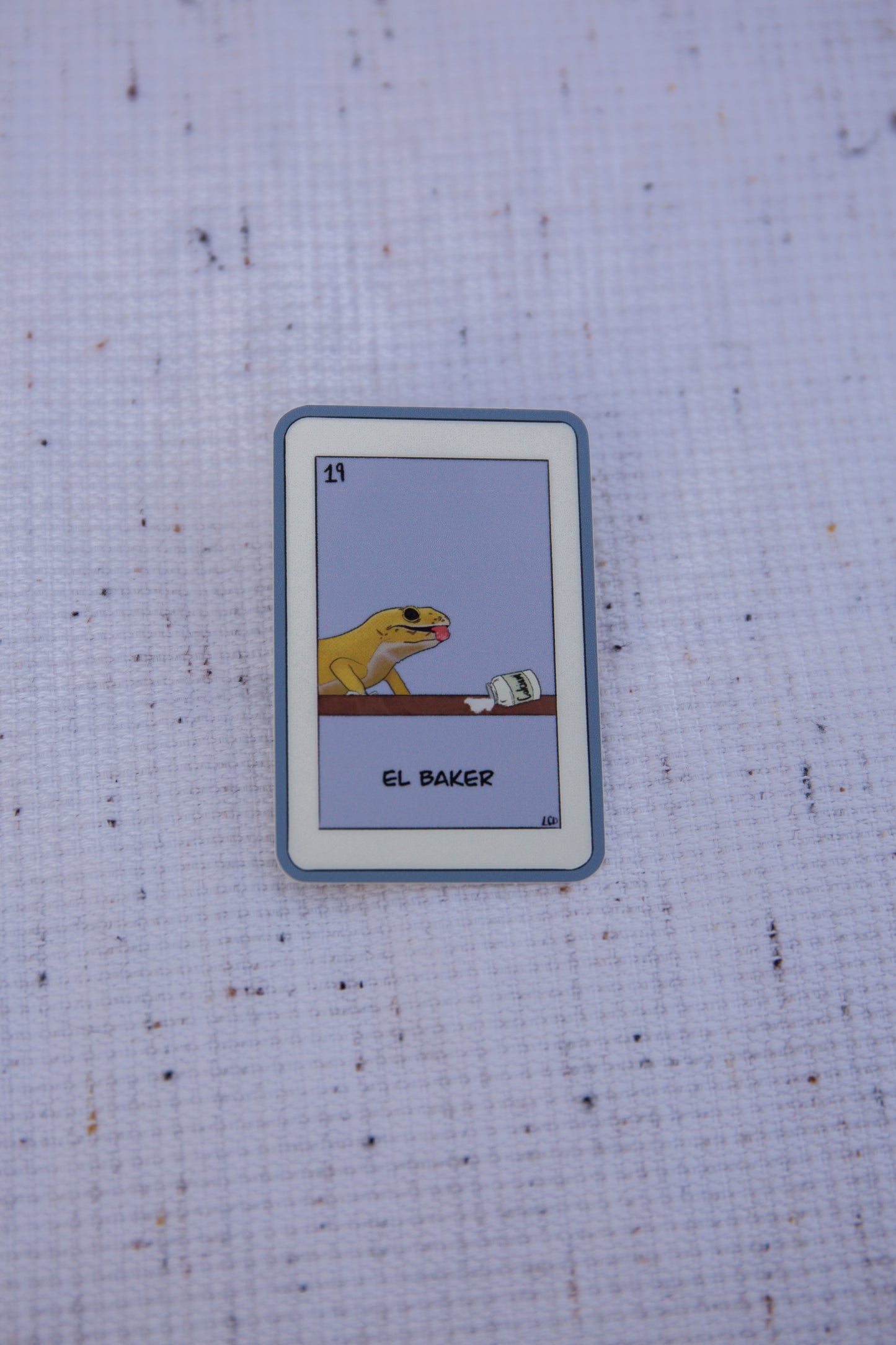 "El Baker" gecko sticker vinyl sticker