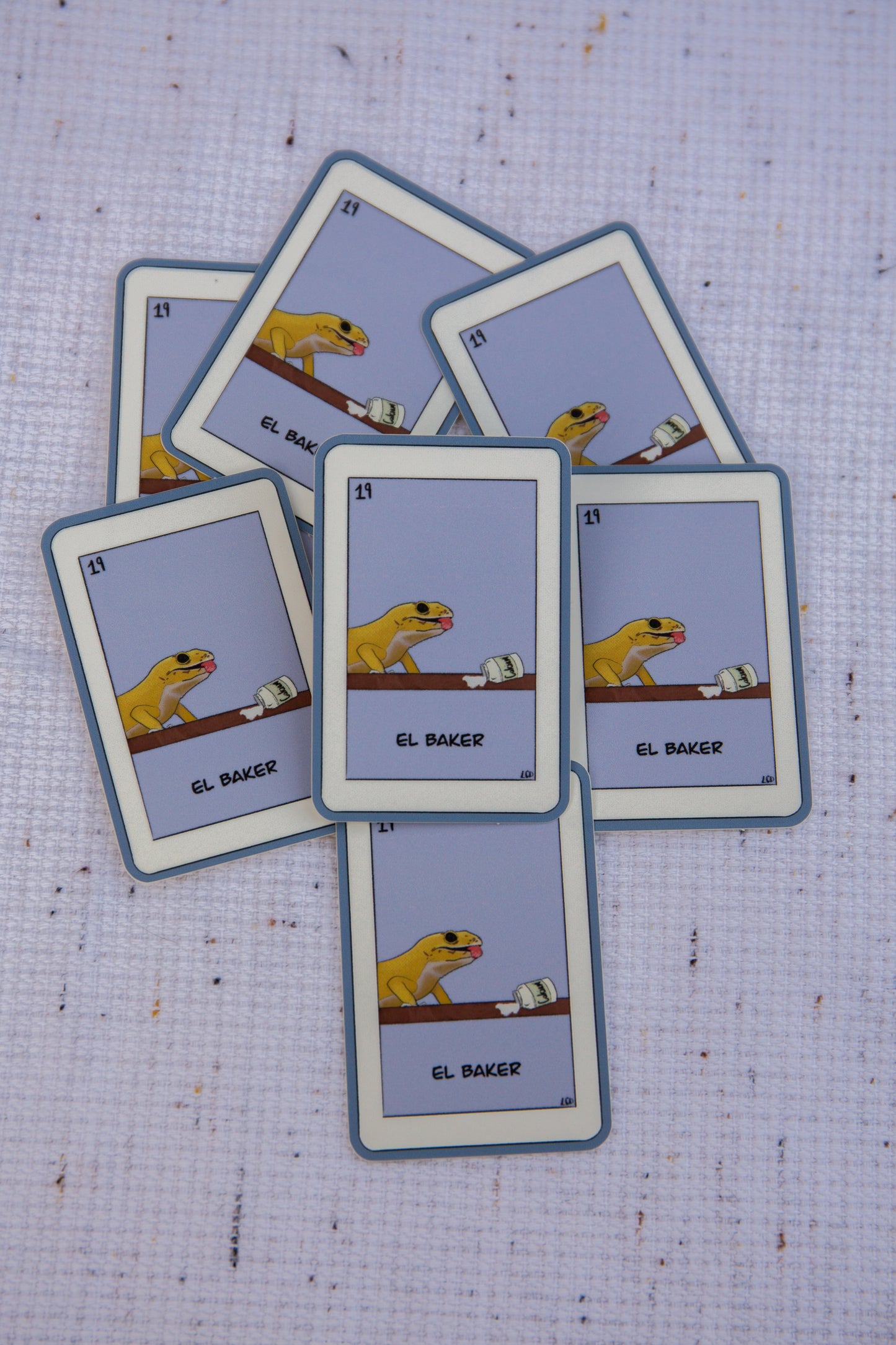 "El Baker" gecko sticker vinyl sticker