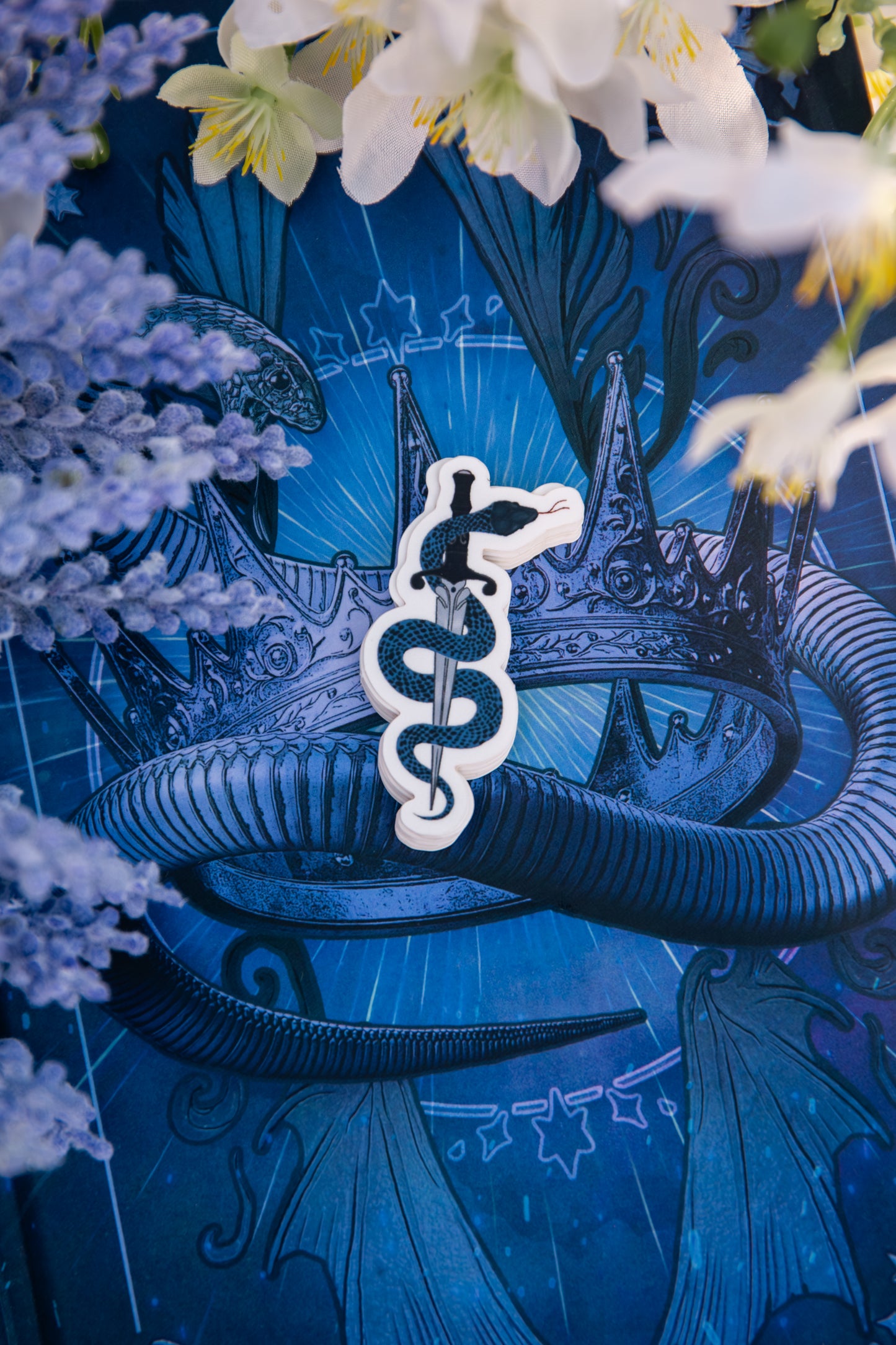 Dagger and Snake vinyl sticker