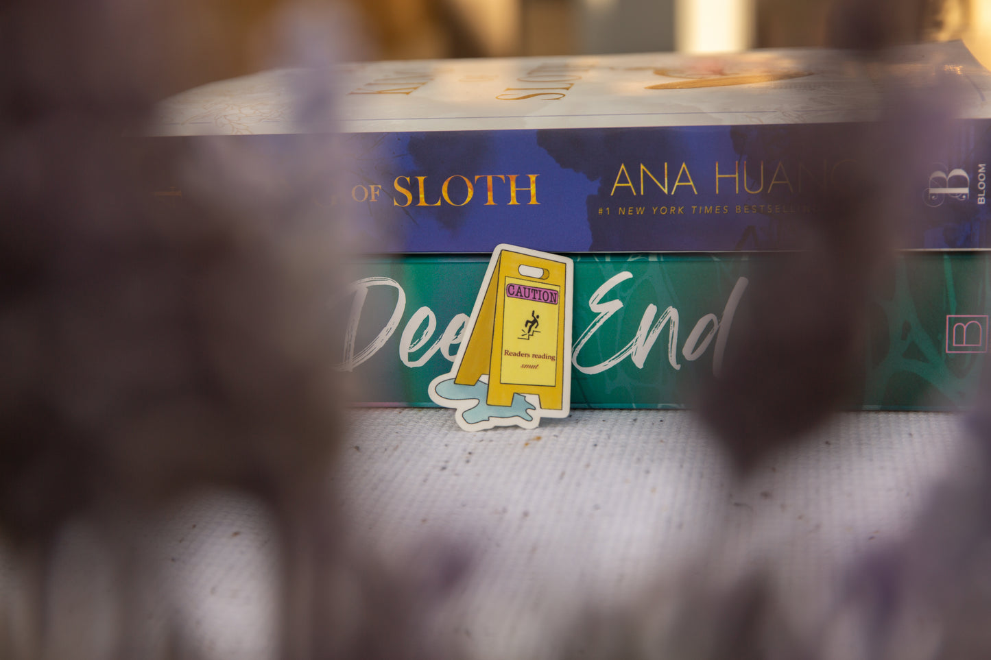 "Caution wet floor" sign sticker