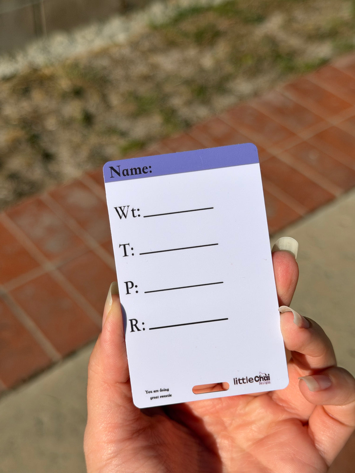 Vitals Badge Buddy- regular size for vet techs/assistants