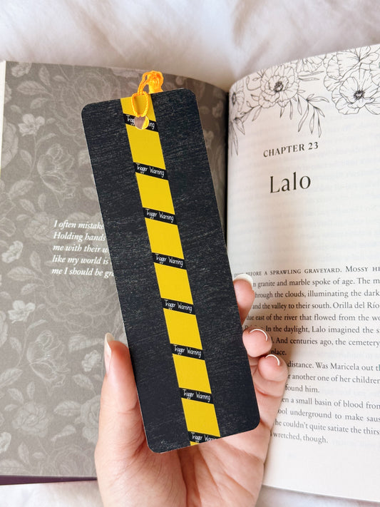 "Trigger Warning" bookmark