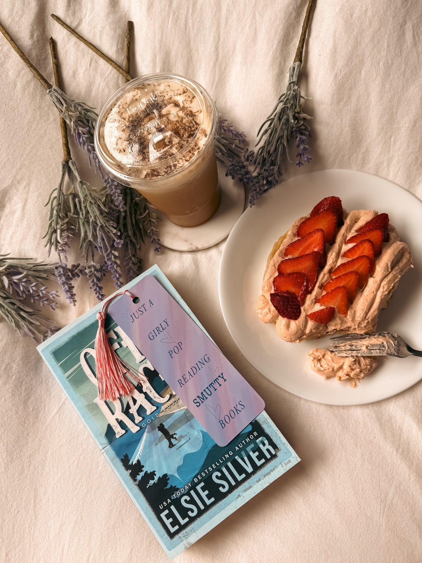 "Girly Pop Reading Smutty Books" Bookmark