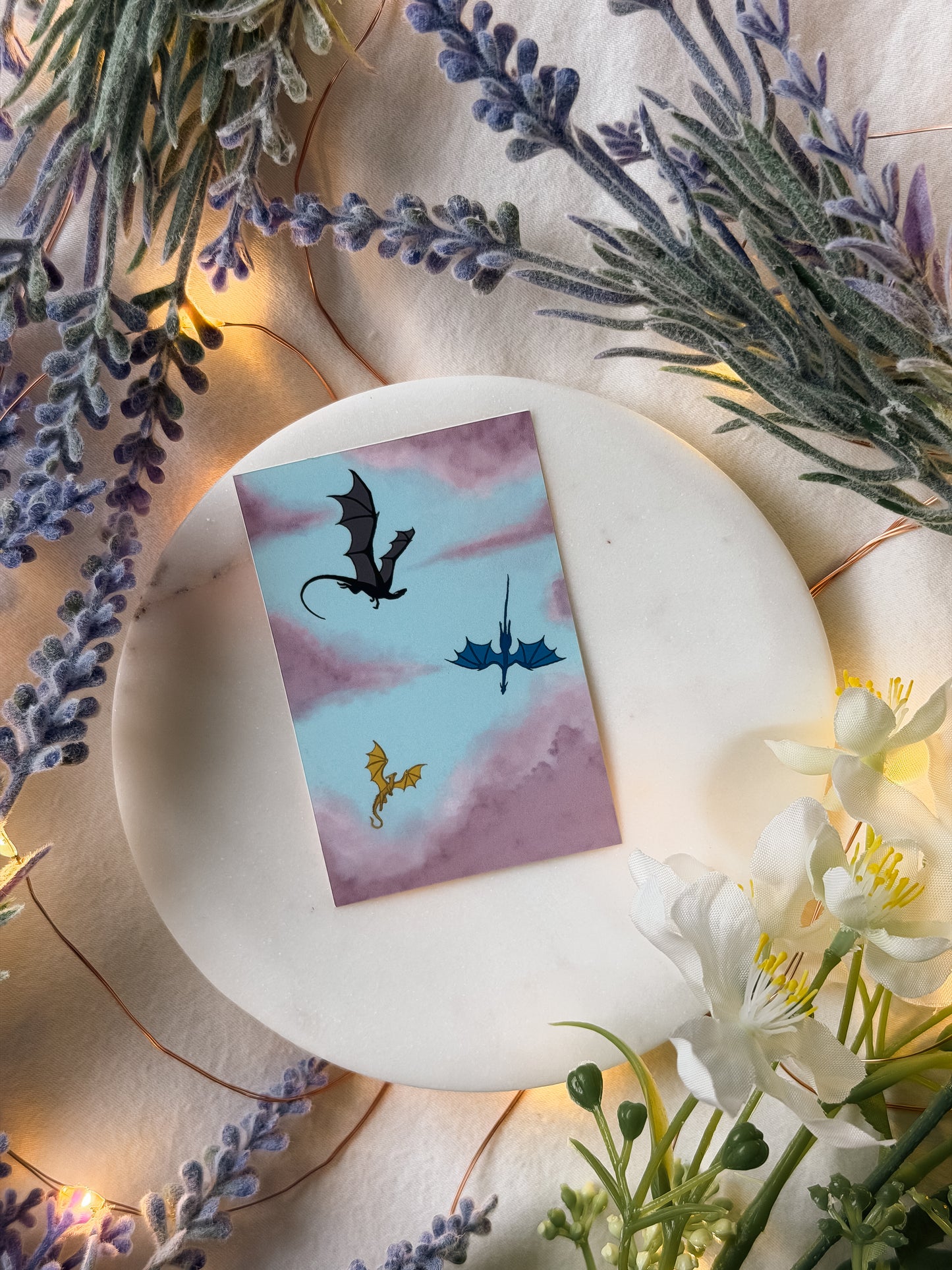 Dragons flying stickers