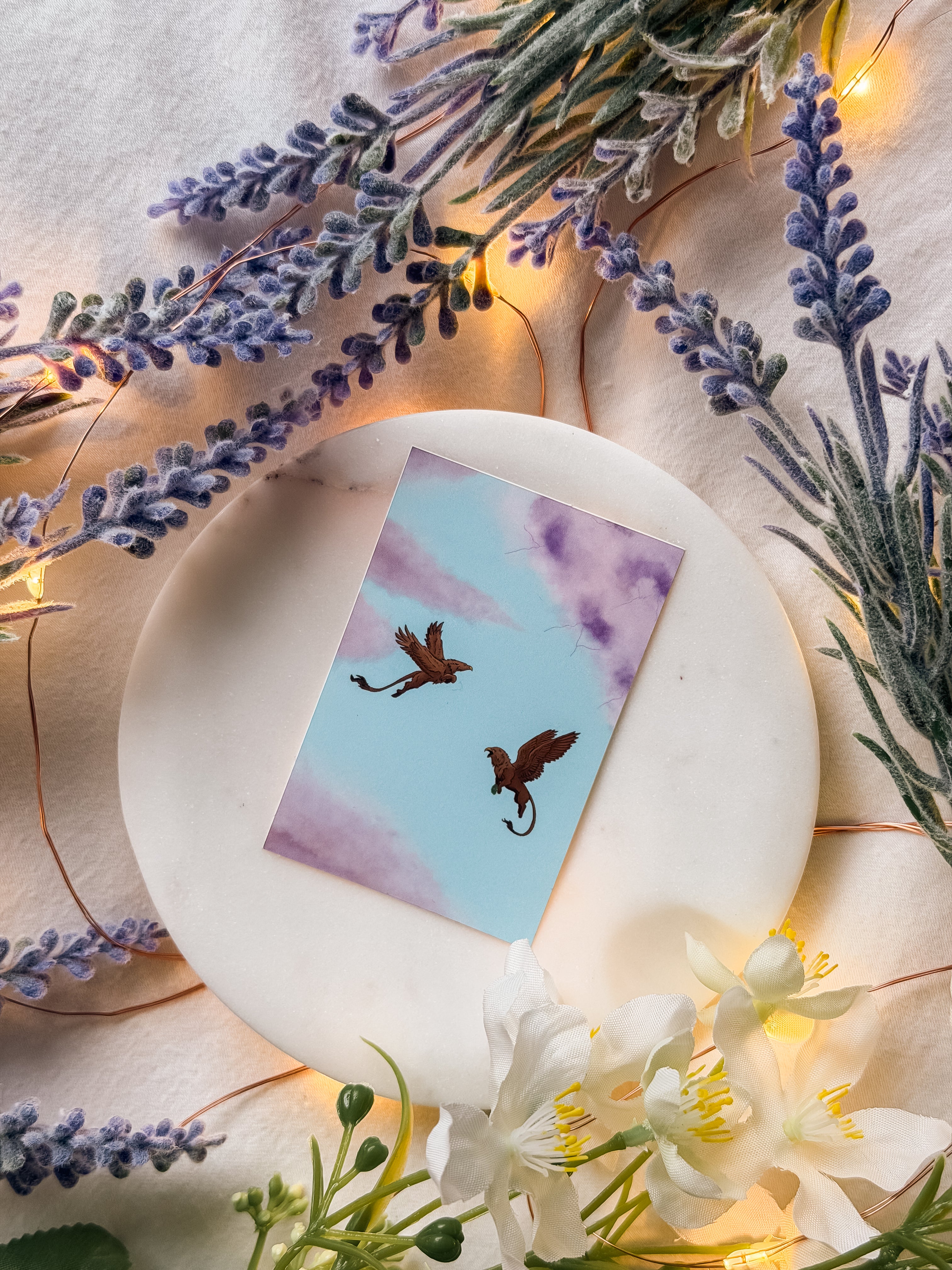 Flying Gryphon Vinyl Sticker - Fantasy